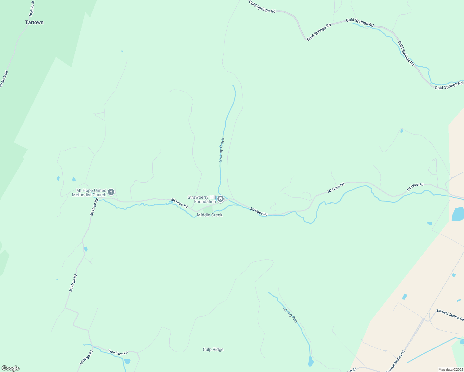 map of restaurants, bars, coffee shops, grocery stores, and more near 51 Swamp Creek Lane in Orrtanna