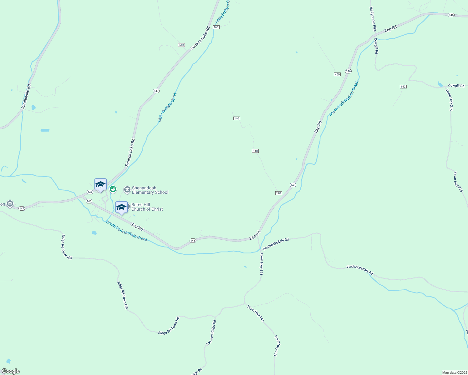 map of restaurants, bars, coffee shops, grocery stores, and more near 49801-50079 Town Highway 140 in Sarahsville