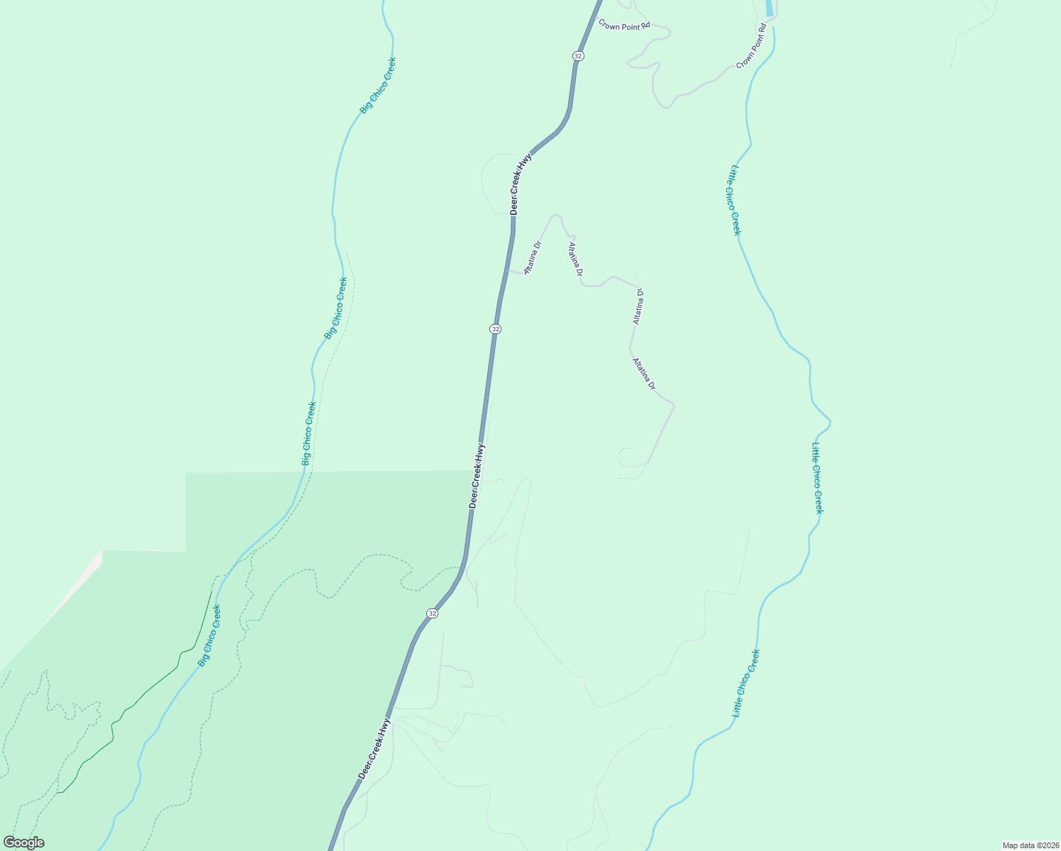 map of restaurants, bars, coffee shops, grocery stores, and more near 13866 La Castana Drive in Chico