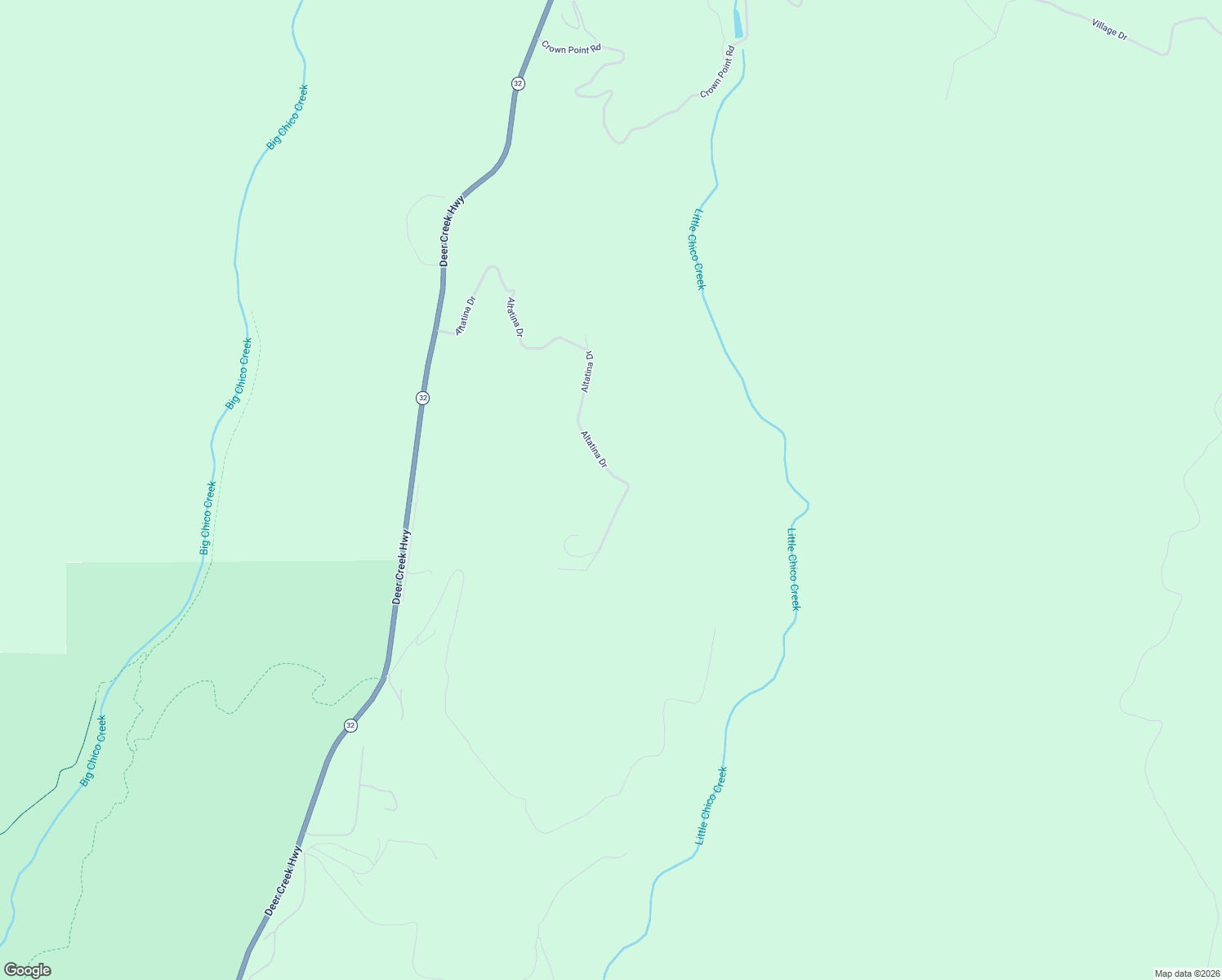 map of restaurants, bars, coffee shops, grocery stores, and more near 4358 Altatina Drive in Chico