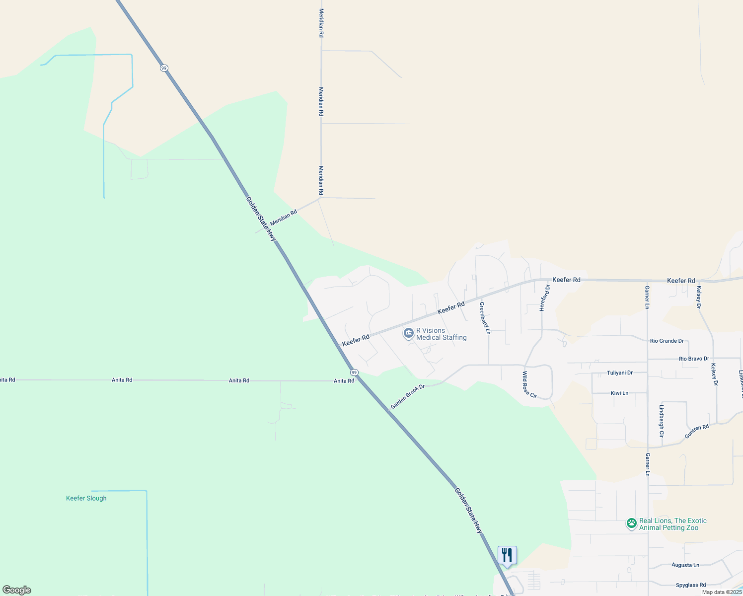 map of restaurants, bars, coffee shops, grocery stores, and more near 34 Covey Court in Chico