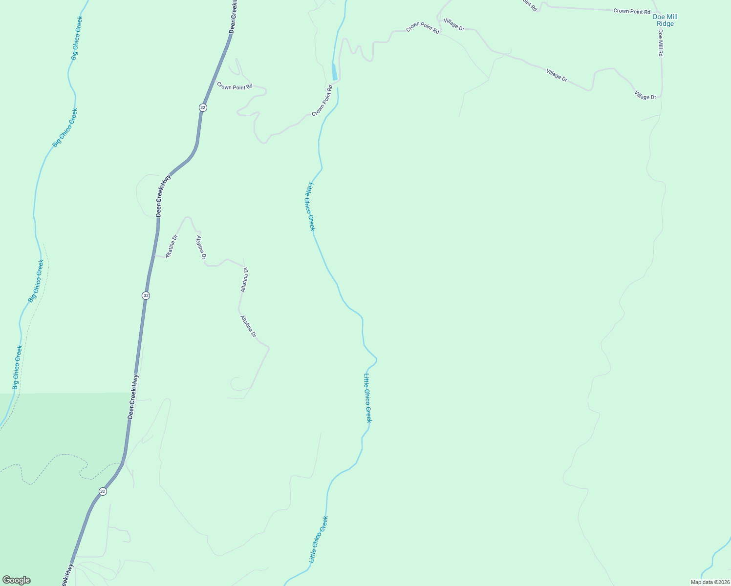 map of restaurants, bars, coffee shops, grocery stores, and more near 4358 Altatina Drive in Chico
