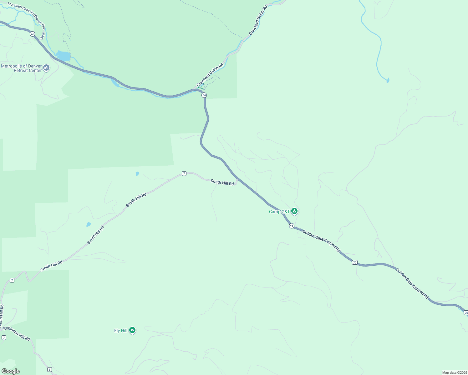 map of restaurants, bars, coffee shops, grocery stores, and more near 4747 Smith Hill Road in Black Hawk