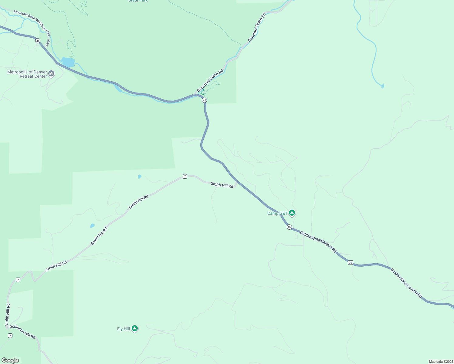 map of restaurants, bars, coffee shops, grocery stores, and more near 4747 Smith Hill Road in Black Hawk
