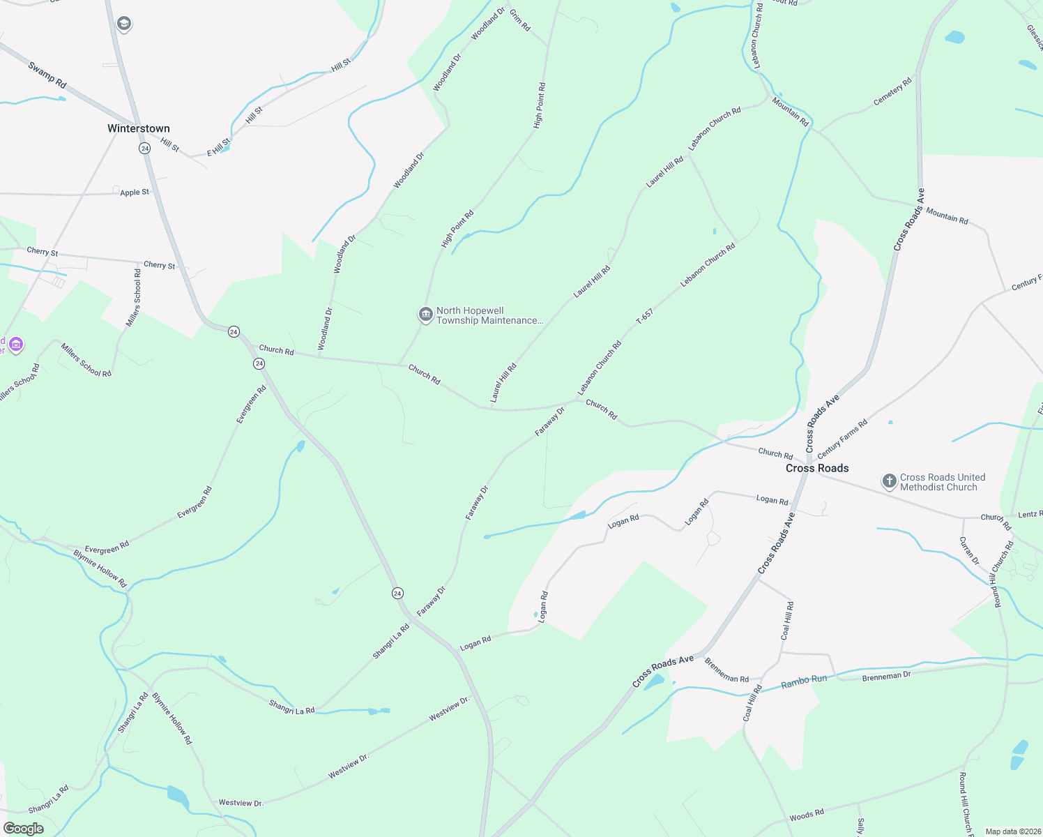 map of restaurants, bars, coffee shops, grocery stores, and more near 5624 Church Rd in Felton