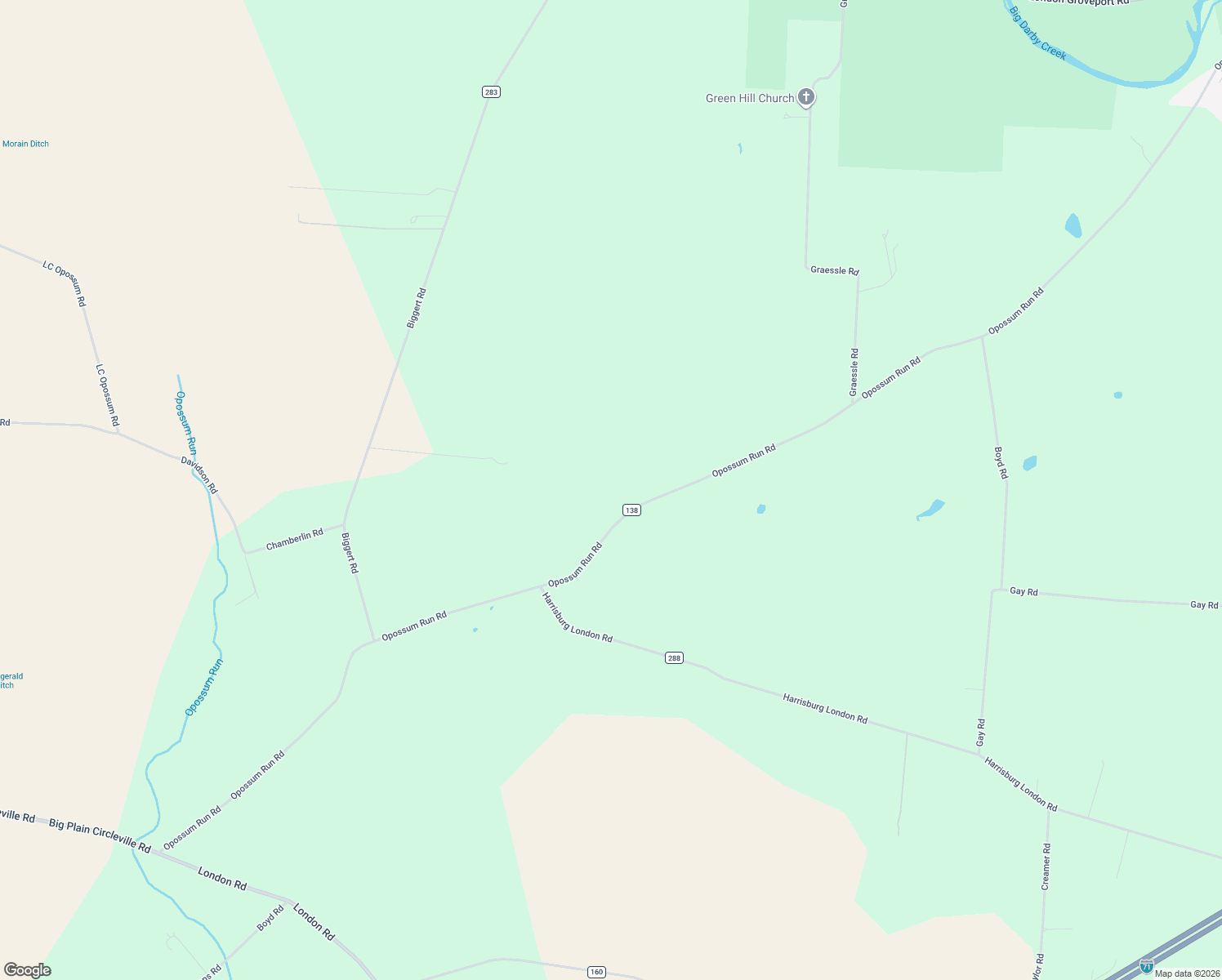 map of restaurants, bars, coffee shops, grocery stores, and more near 8100 Opossum Run Rd in London