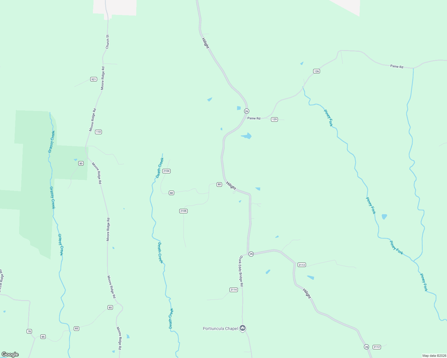 map of restaurants, bars, coffee shops, grocery stores, and more near 50877 Ohio 26 in Beallsville