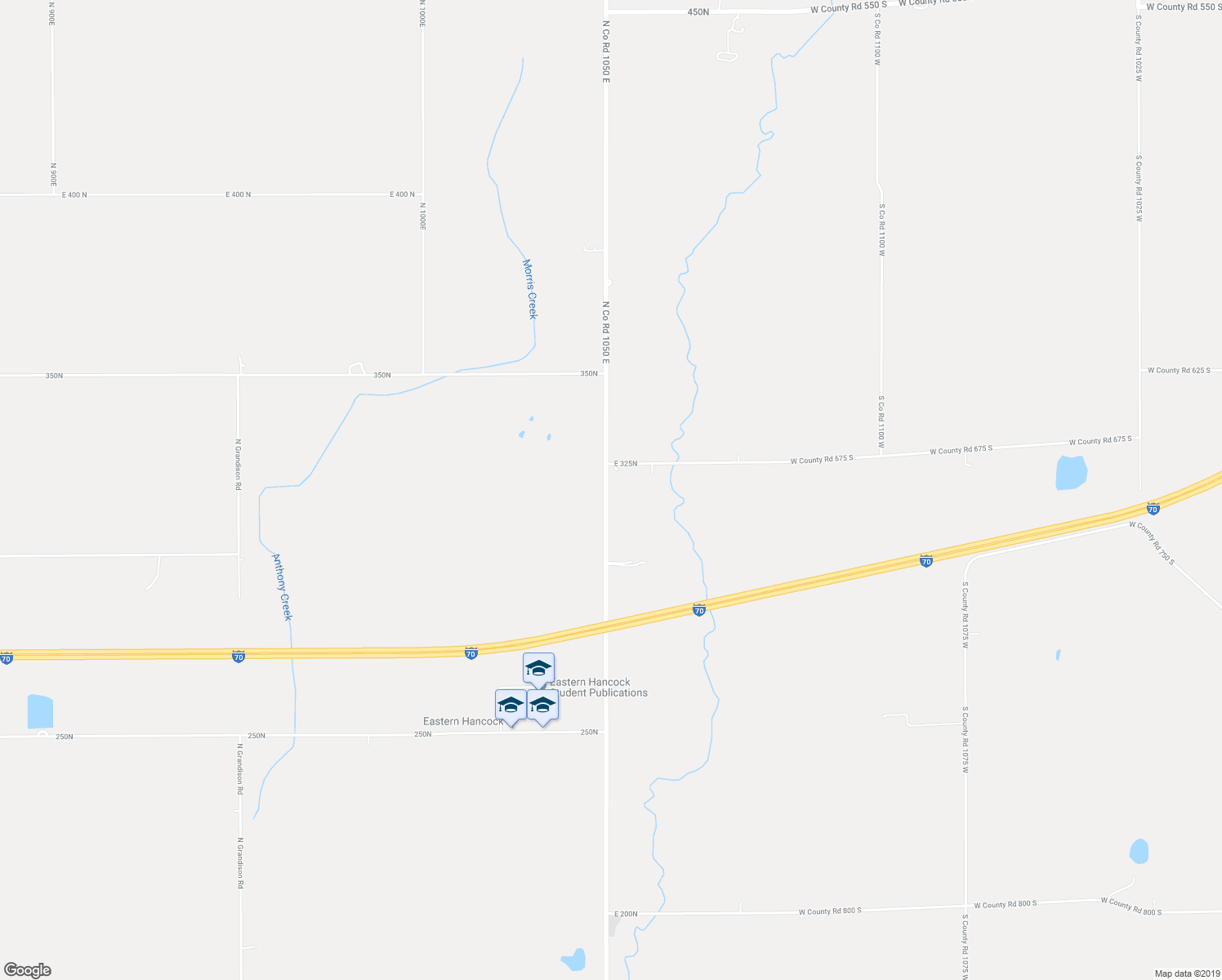 map of restaurants, bars, coffee shops, grocery stores, and more near 3195 North Co Road 1050 East in Charlottesville