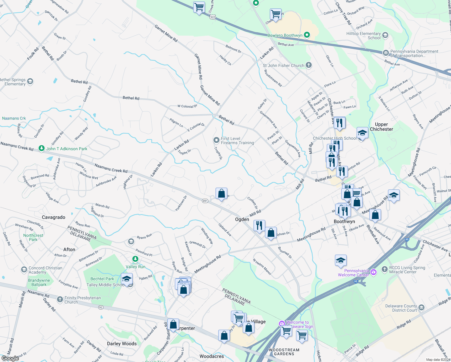 5000 Village Way, Boothwyn PA Walk Score