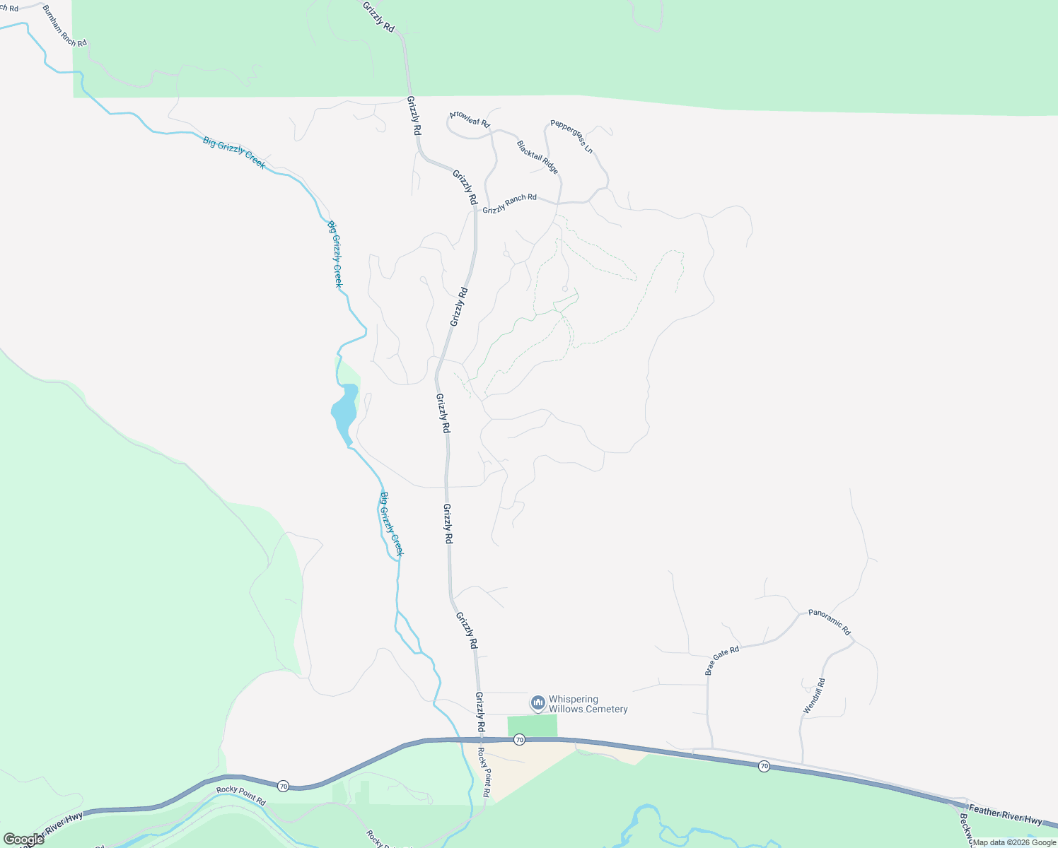 map of restaurants, bars, coffee shops, grocery stores, and more near 93 Ridge Street in Portola
