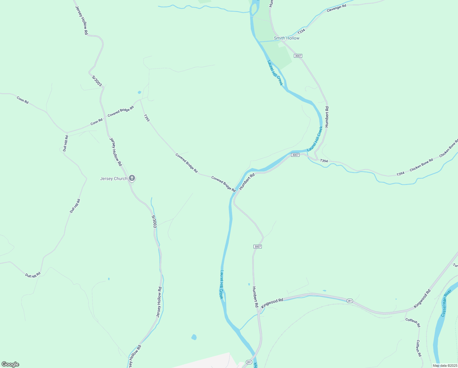 map of restaurants, bars, coffee shops, grocery stores, and more near 596 Covered Bridge Road in Confluence