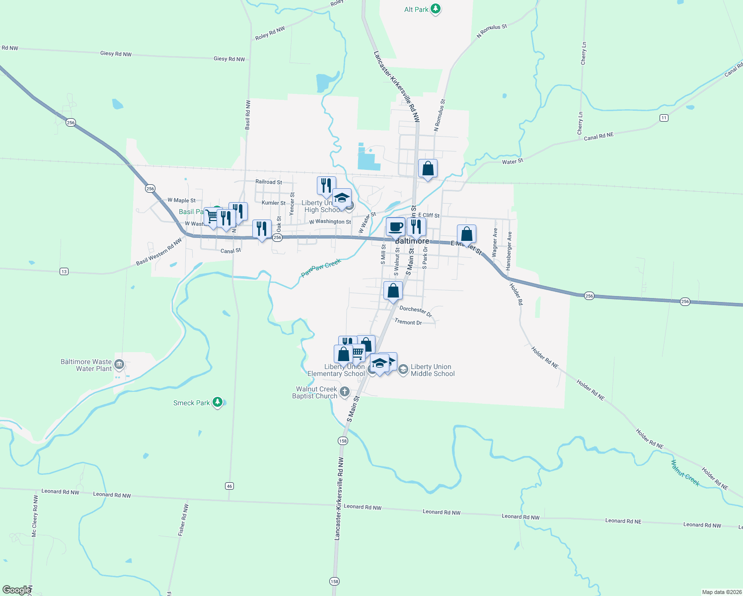 map of restaurants, bars, coffee shops, grocery stores, and more near 313 West Elmwood Avenue in Baltimore