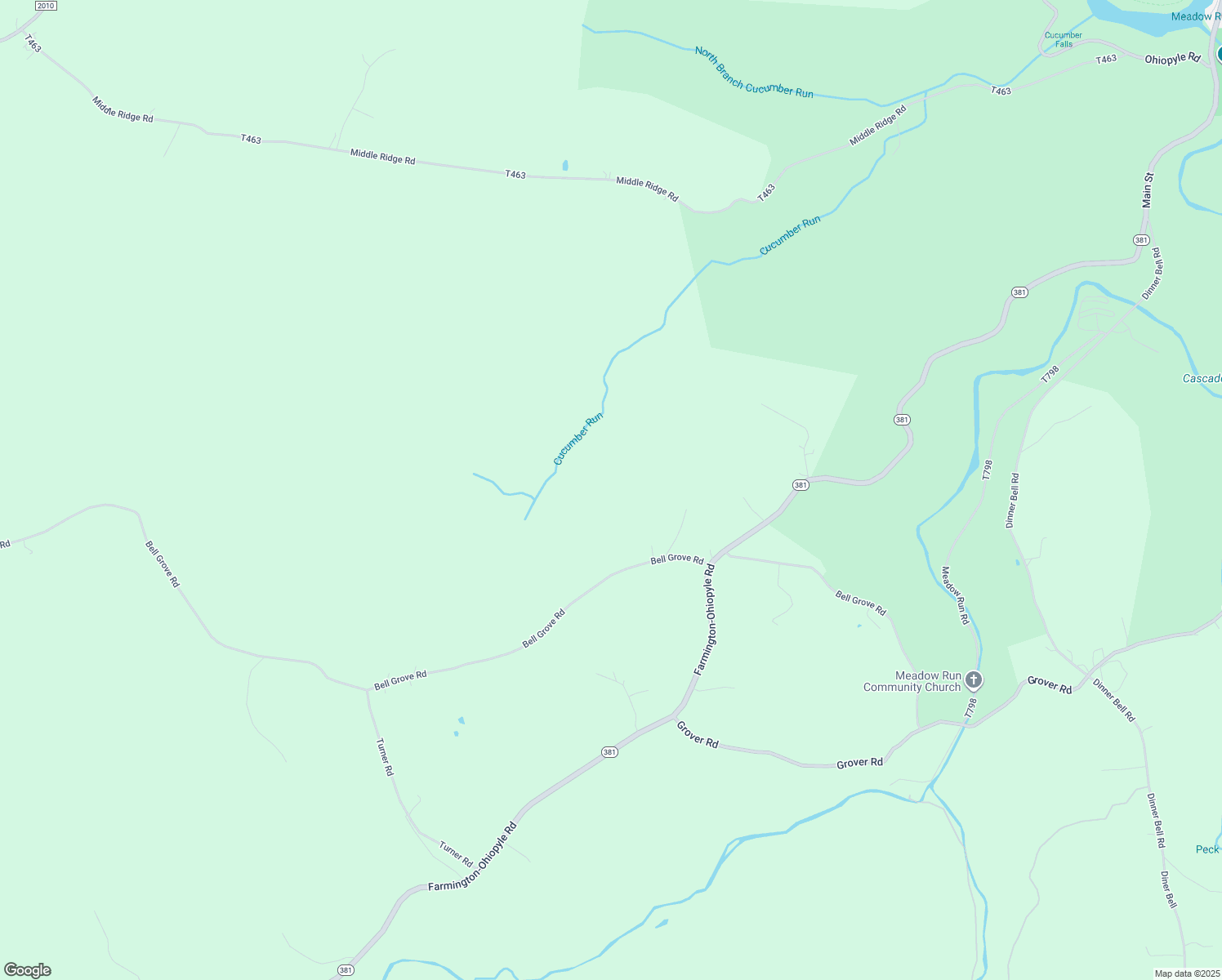 map of restaurants, bars, coffee shops, grocery stores, and more near in Ohiopyle