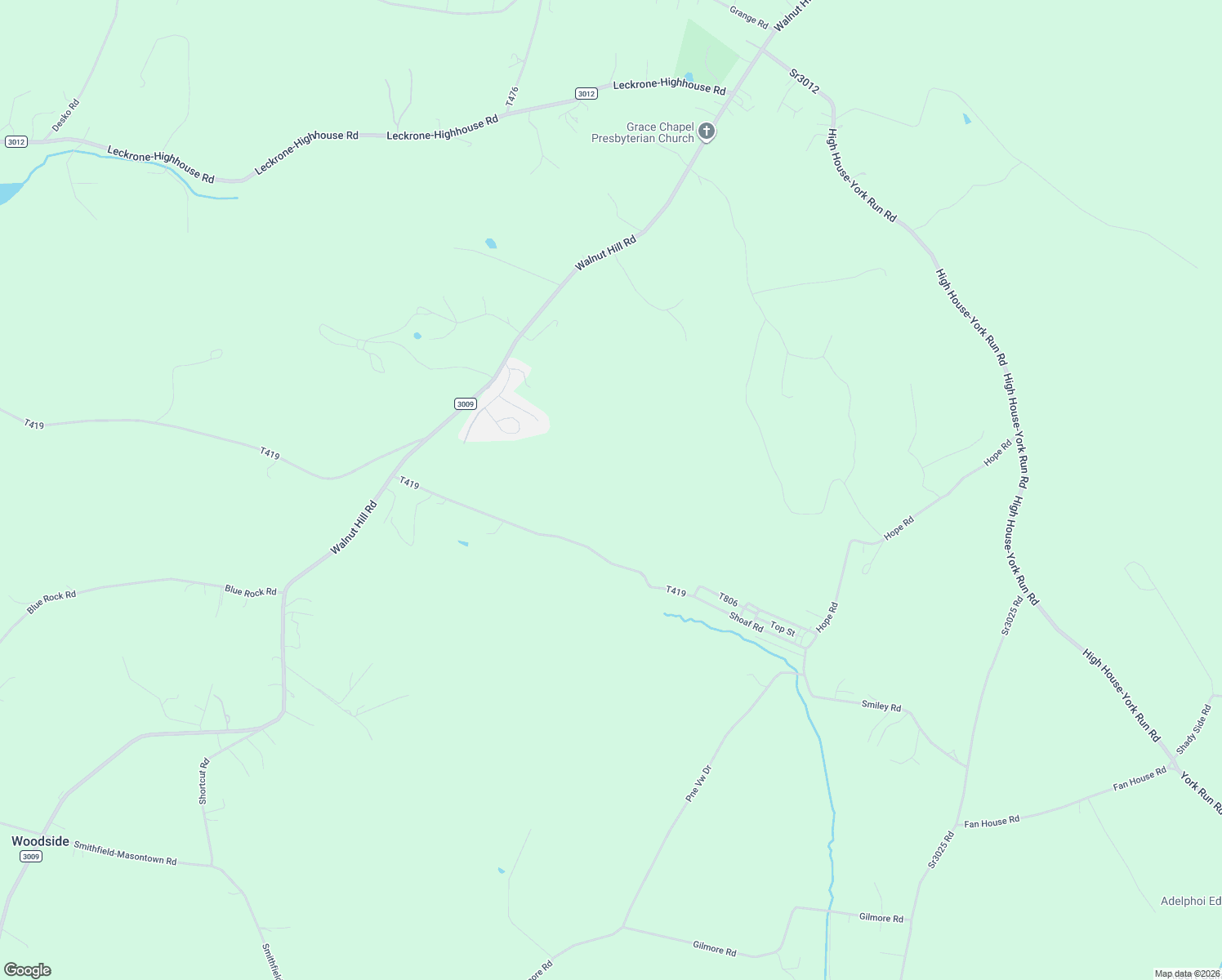 map of restaurants, bars, coffee shops, grocery stores, and more near 190 Shoaf Rd in Smithfield