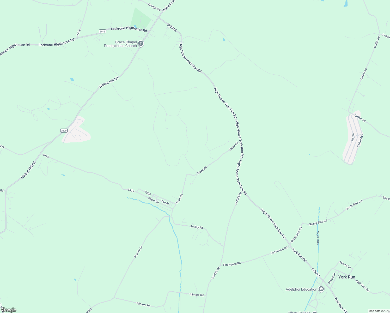 map of restaurants, bars, coffee shops, grocery stores, and more near 228 Hope Rd in Smithfield