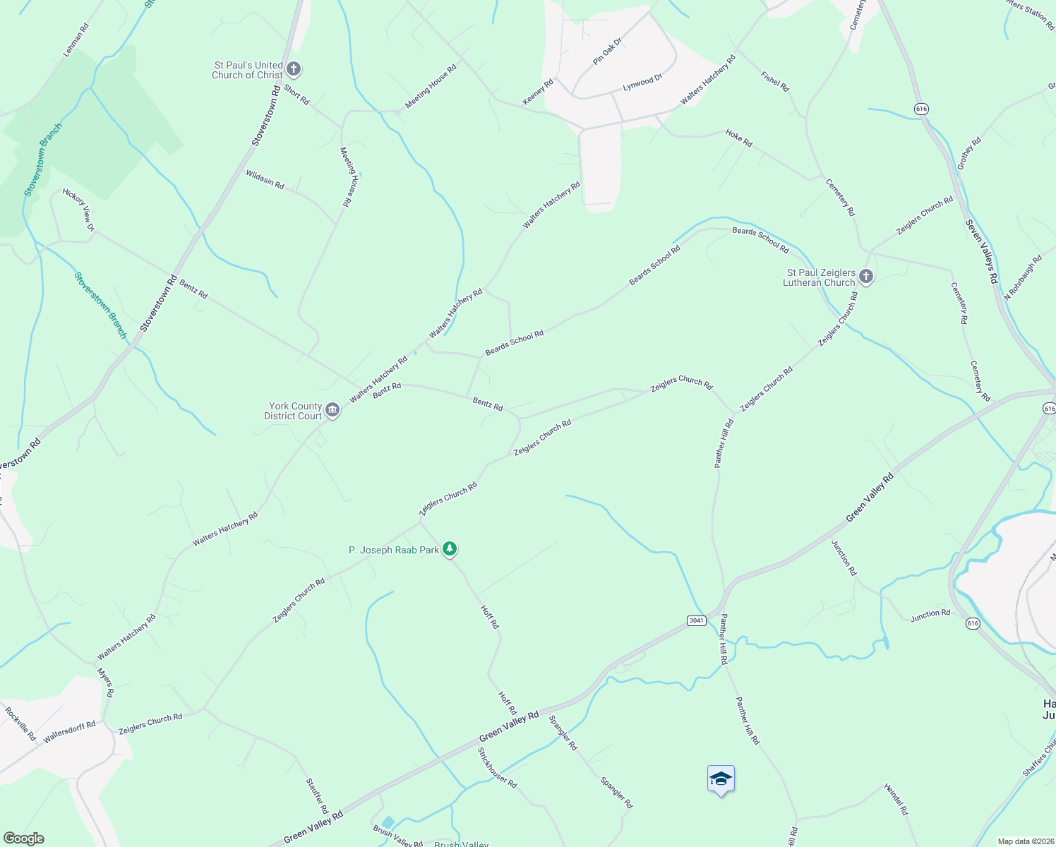 map of restaurants, bars, coffee shops, grocery stores, and more near 4570 Bentz Road in Spring Grove