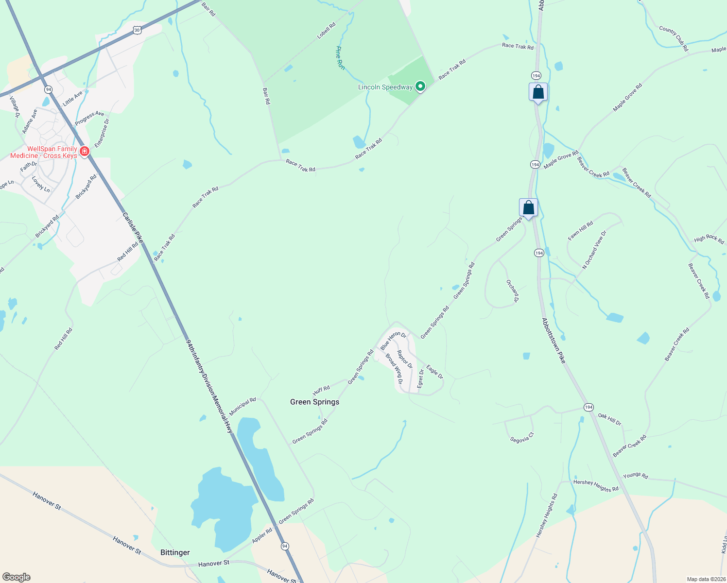 map of restaurants, bars, coffee shops, grocery stores, and more near 660 Green Springs Road in Hanover