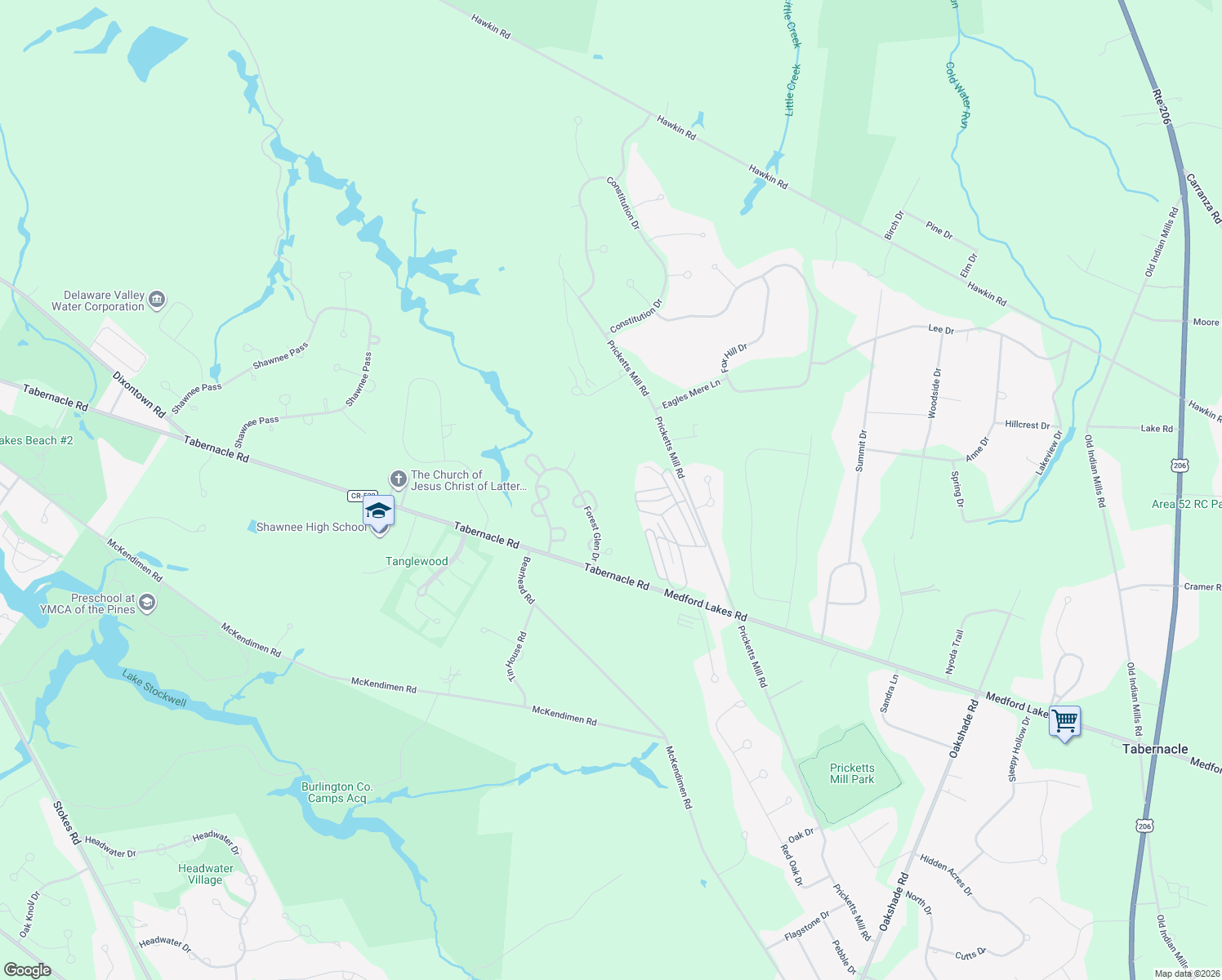 map of restaurants, bars, coffee shops, grocery stores, and more near 42 Mockingbird Way in Medford