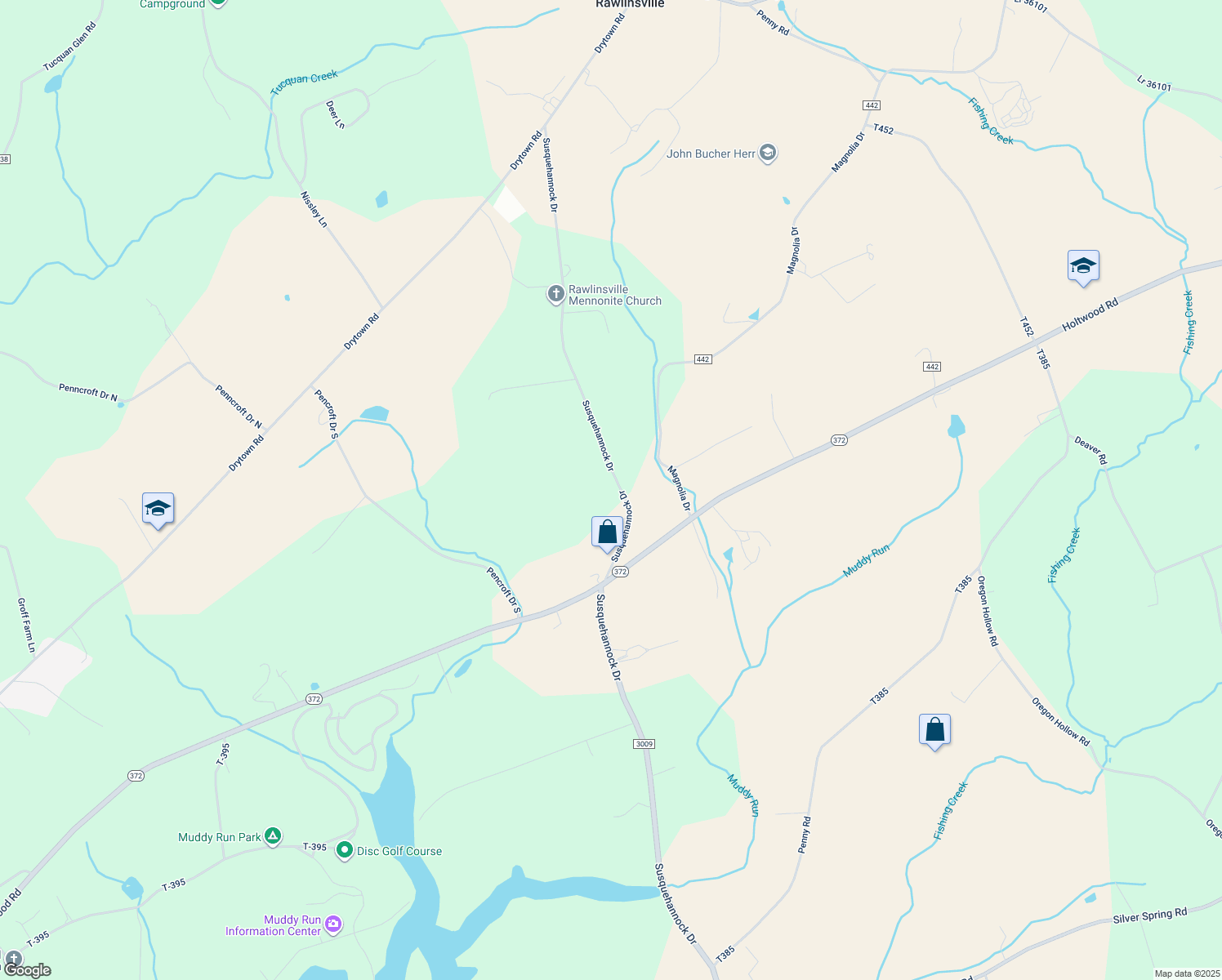 map of restaurants, bars, coffee shops, grocery stores, and more near 950 Susquehannock Drive in Holtwood