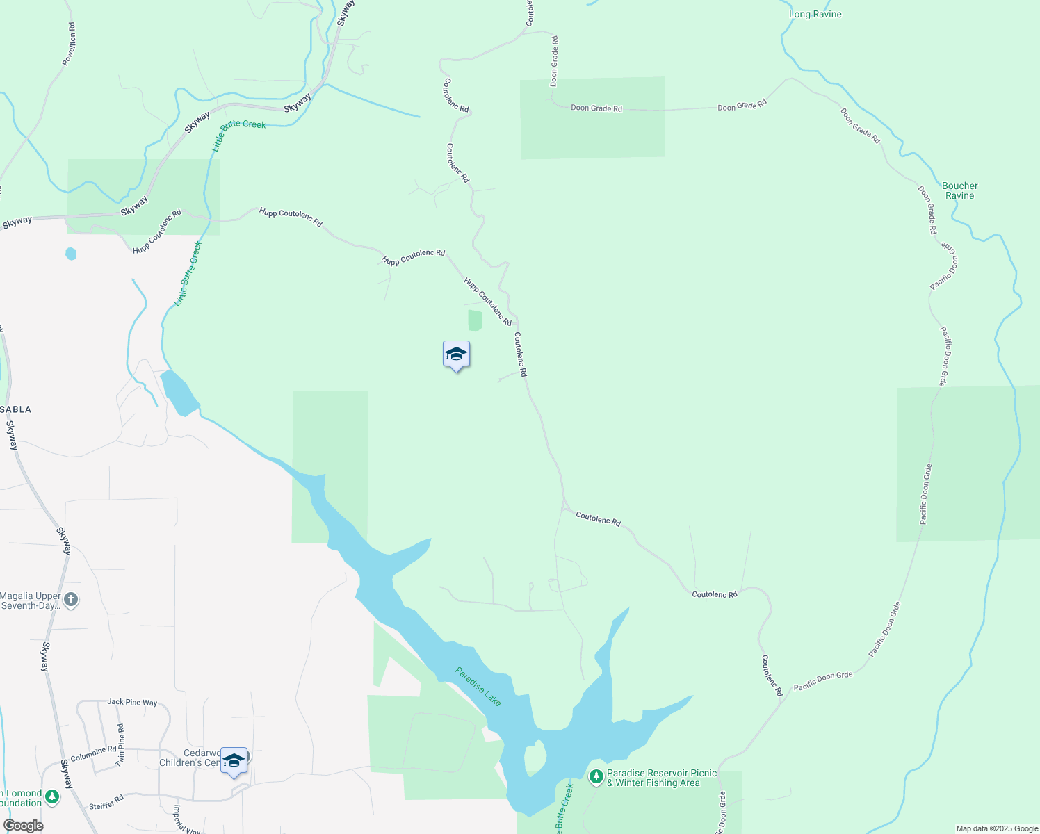 map of restaurants, bars, coffee shops, grocery stores, and more near 15521 Coutolenc Road in Magalia