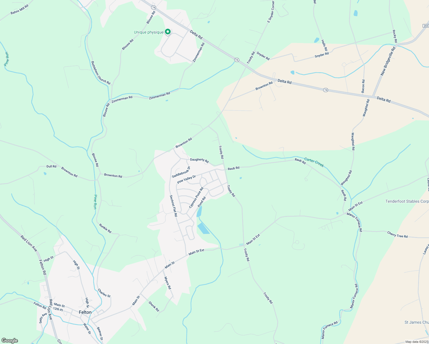 map of restaurants, bars, coffee shops, grocery stores, and more near 188 Cold Stream Trail in Felton