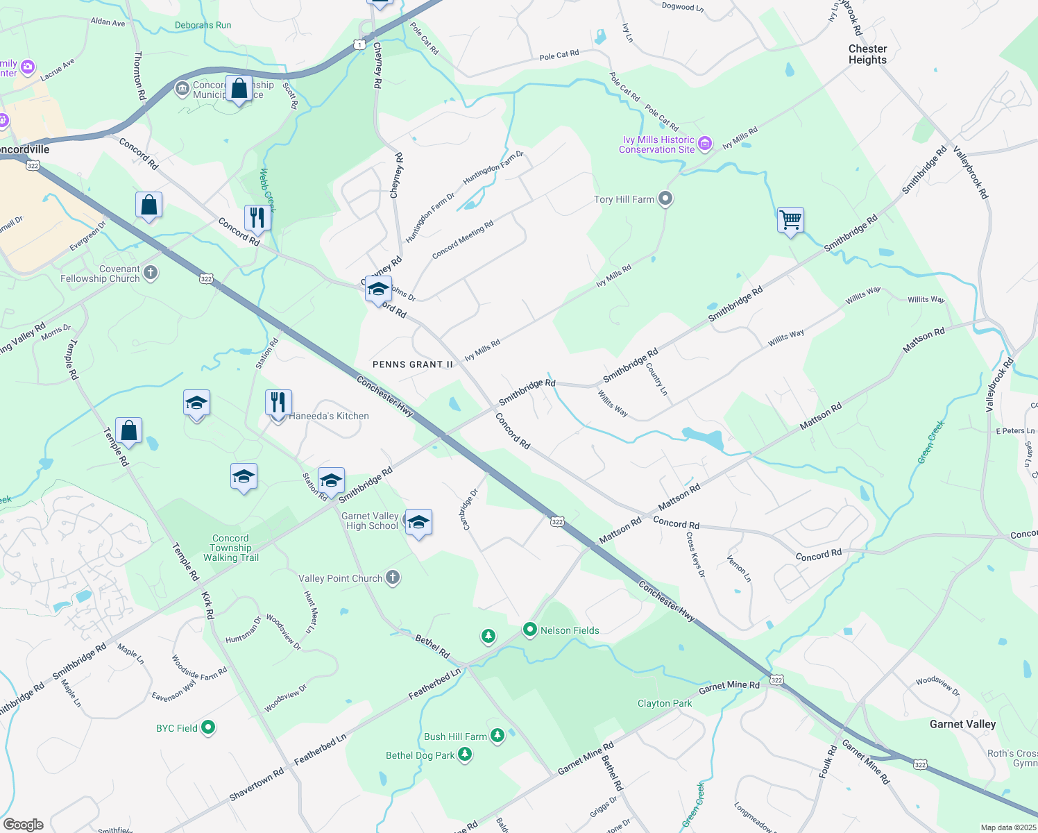 435 Concord Road, Glen Mills PA Walk Score