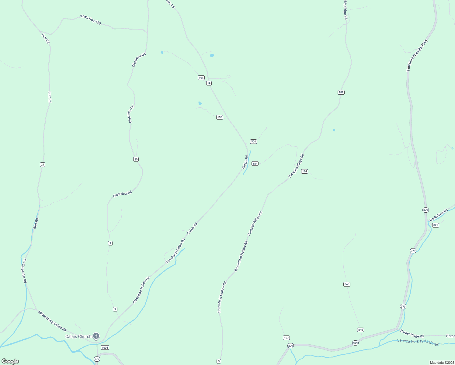 map of restaurants, bars, coffee shops, grocery stores, and more near 53407-53529 Calais Road in Quaker City