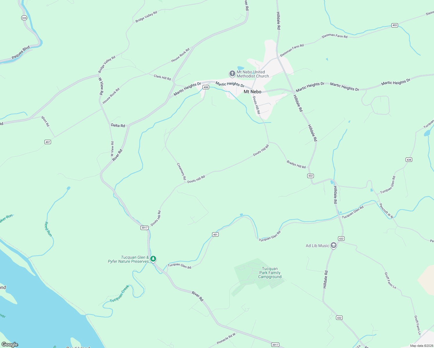 map of restaurants, bars, coffee shops, grocery stores, and more near 3 Douts Hill Road in Holtwood