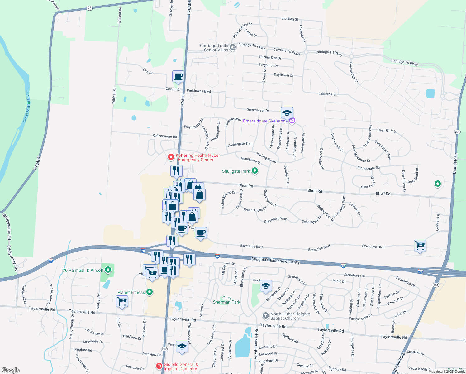 5900 Shull Road, Huber Heights OH Walk Score
