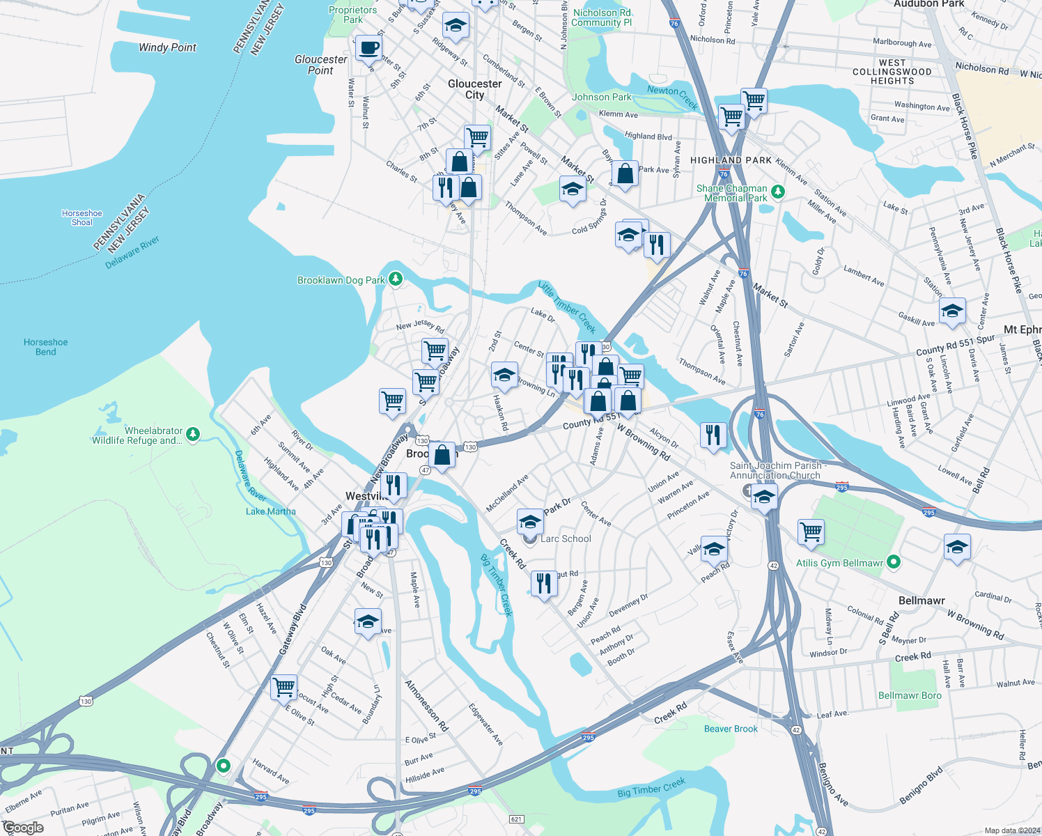 309 Delaware Street, Brooklawn NJ Walk Score