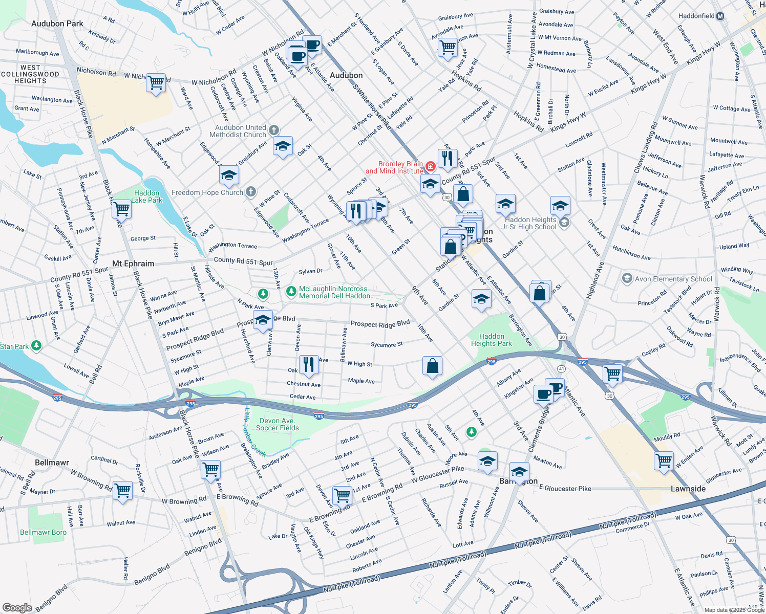 1099 South Park Avenue, Haddon Heights NJ Walk Score