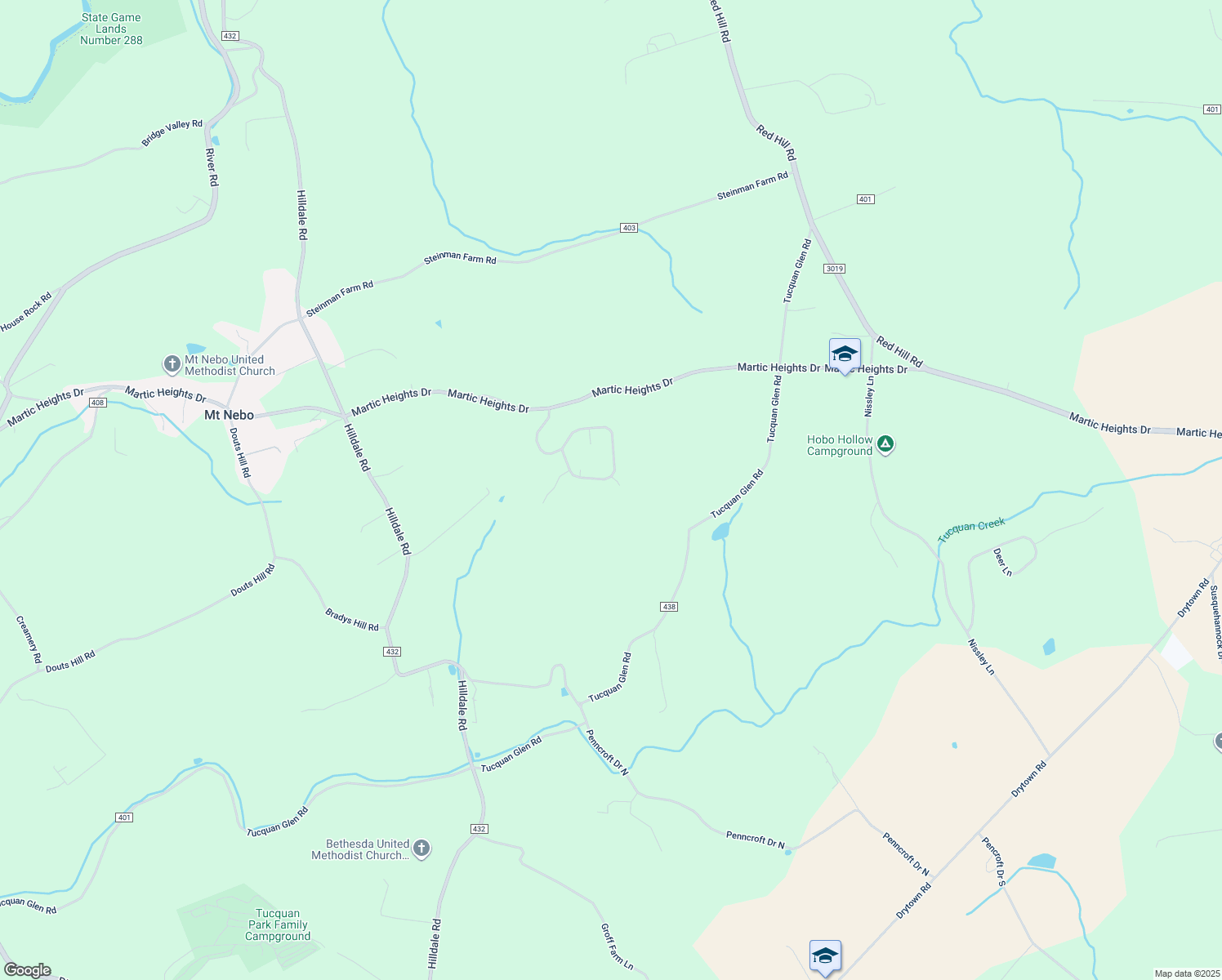 map of restaurants, bars, coffee shops, grocery stores, and more near 105 Den Mar Drive in Holtwood