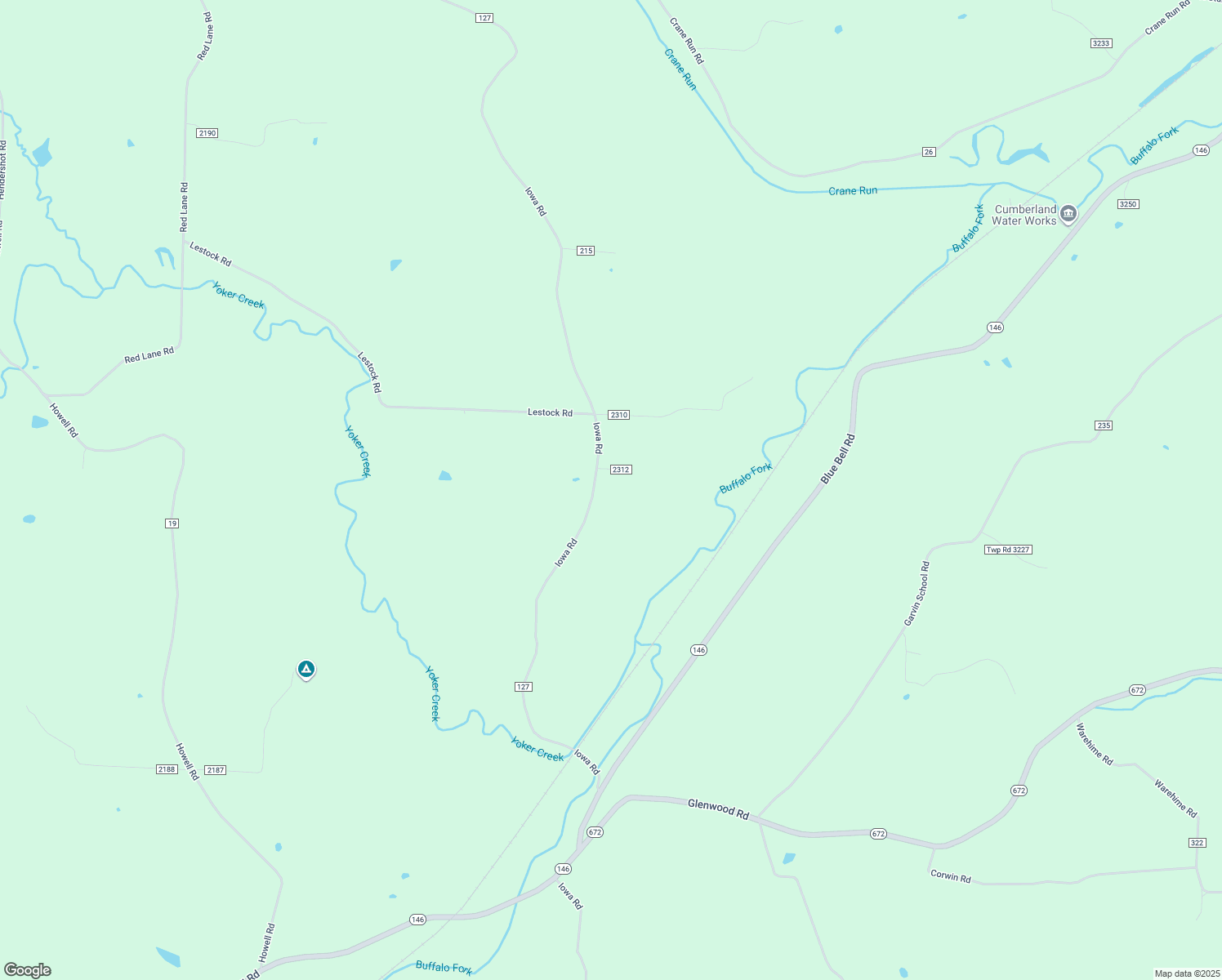 map of restaurants, bars, coffee shops, grocery stores, and more near 53816 Iowa Road in Cumberland