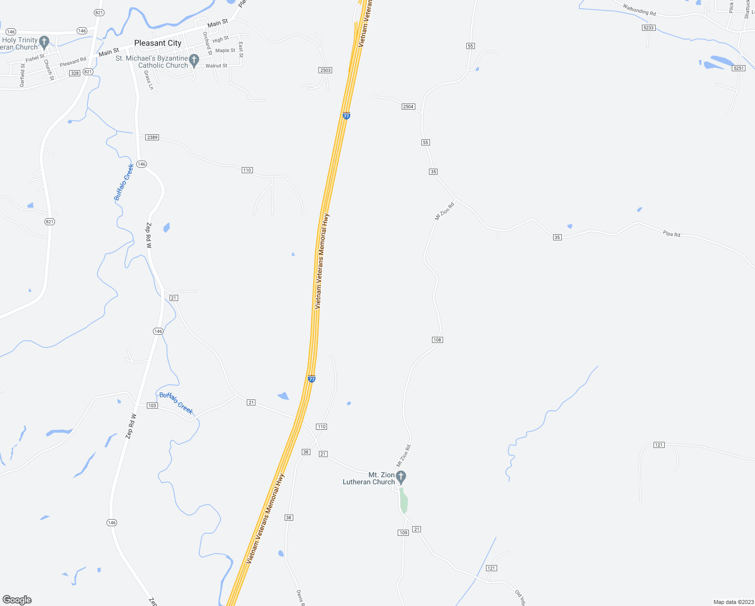 map of restaurants, bars, coffee shops, grocery stores, and more near in Pleasant City