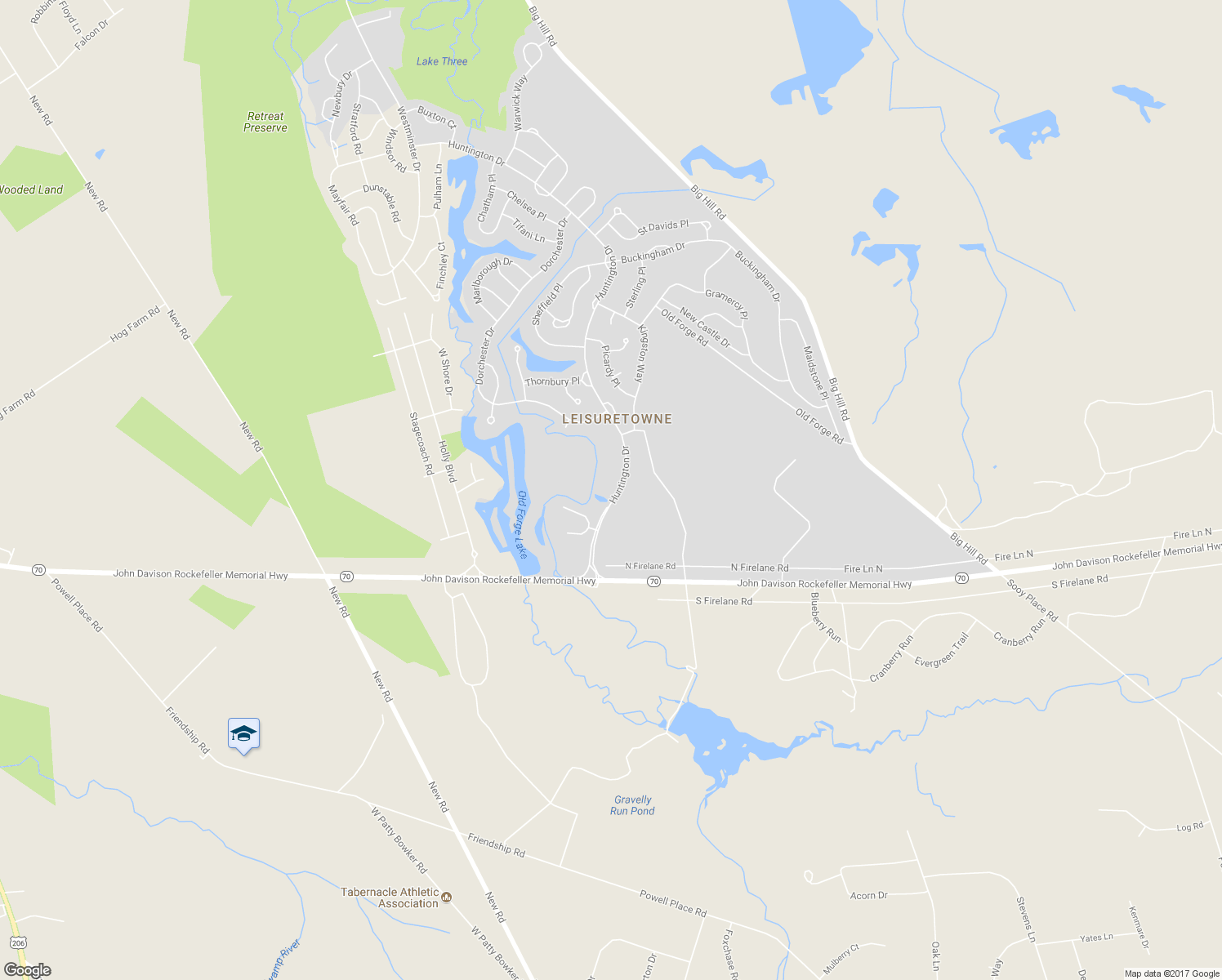 map of restaurants, bars, coffee shops, grocery stores, and more near 23 Huntington Drive in Southampton Township