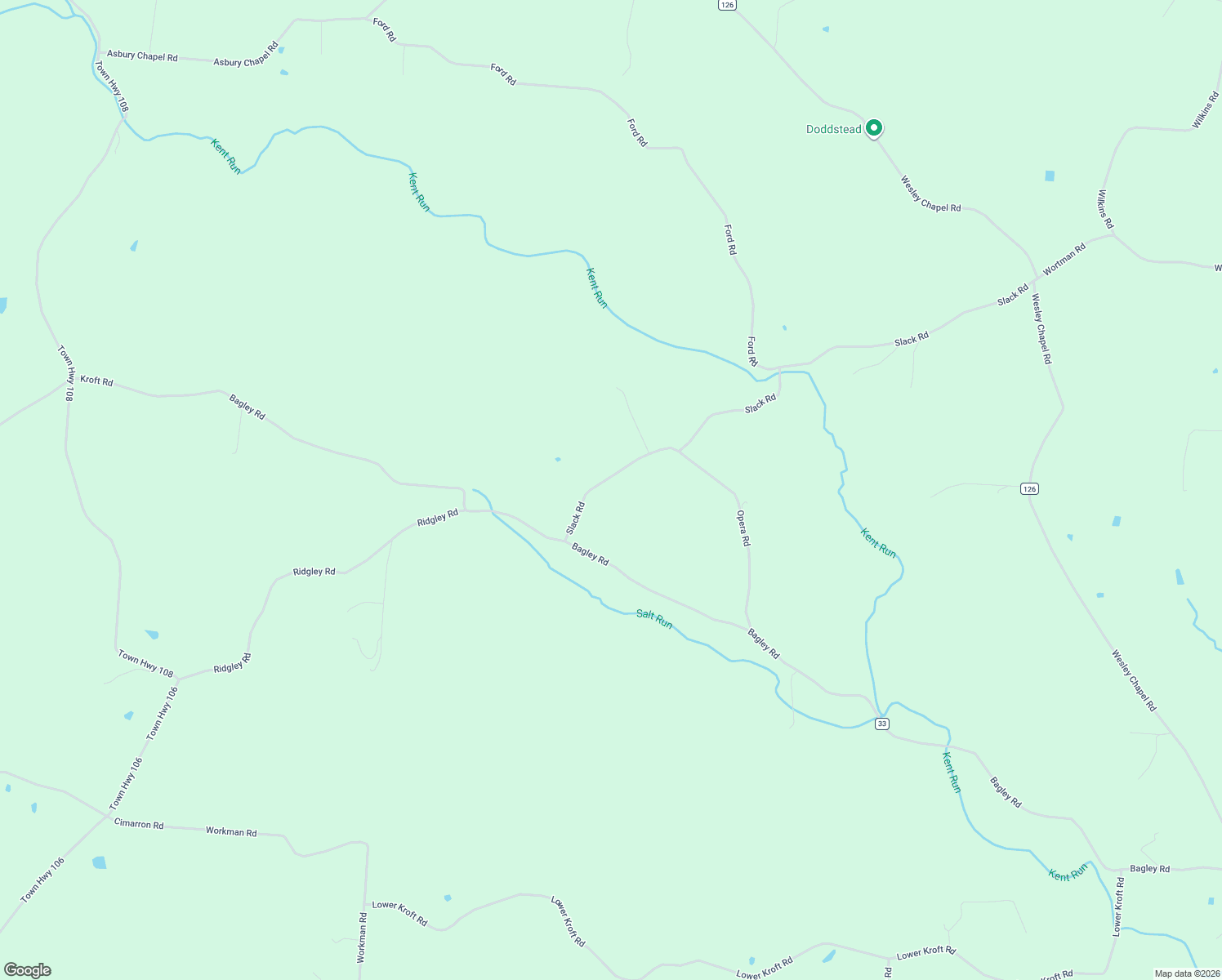 map of restaurants, bars, coffee shops, grocery stores, and more near 3040 Slack Road in Mount Perry