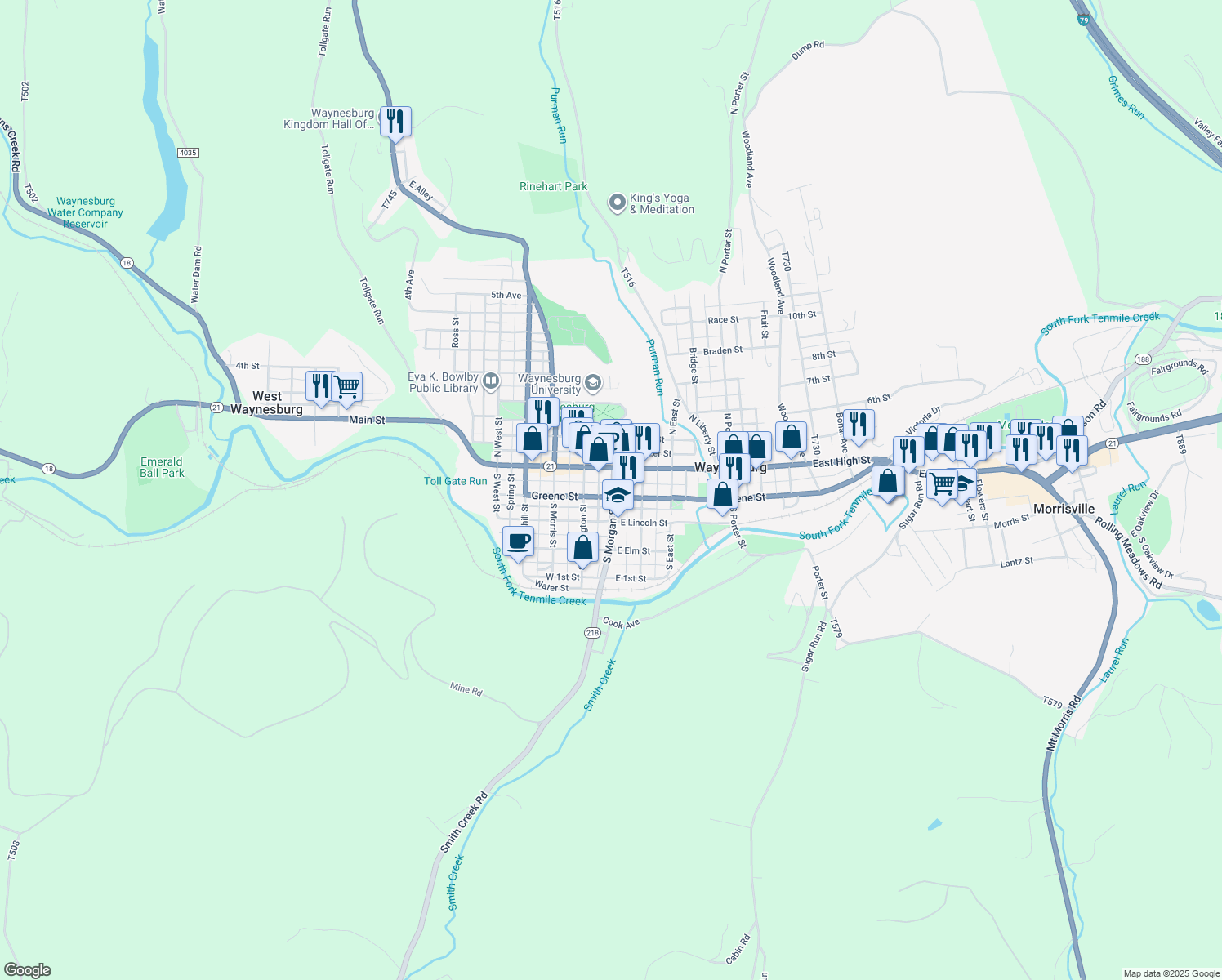 79 South Street, Waynesburg PA Walk Score