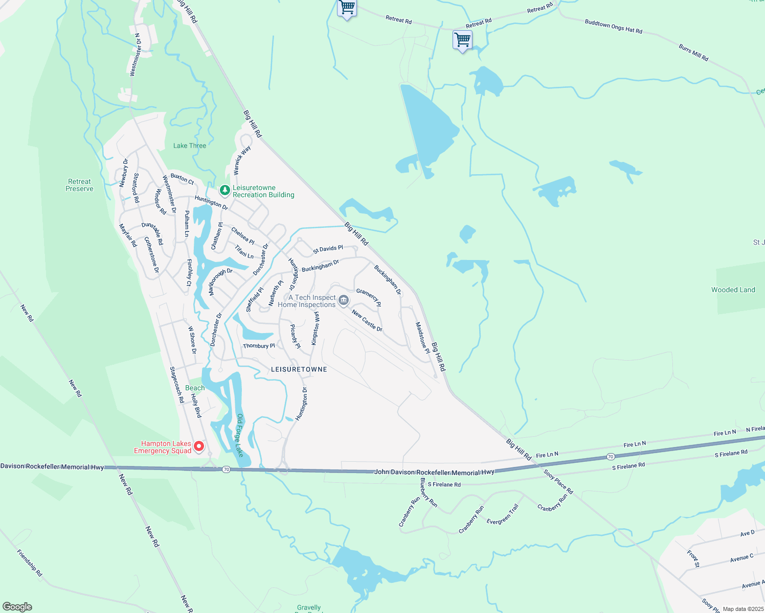 map of restaurants, bars, coffee shops, grocery stores, and more near 81 Gramercy Place in Southampton Township