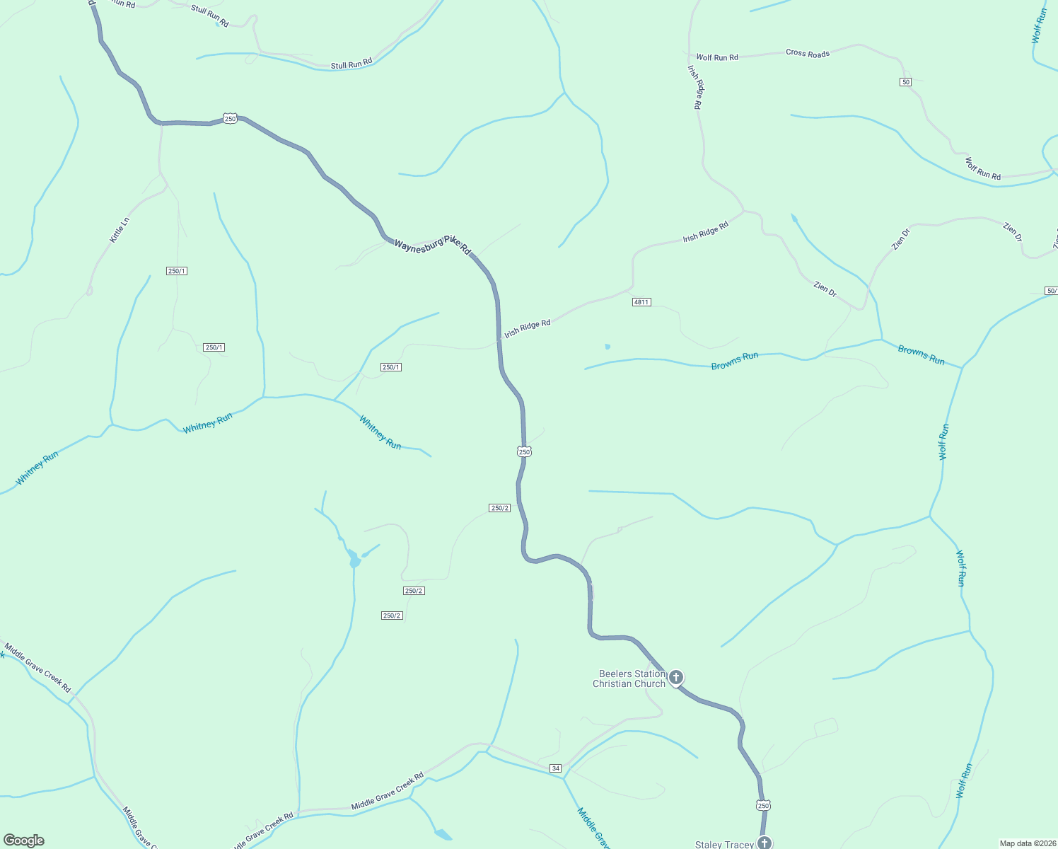 map of restaurants, bars, coffee shops, grocery stores, and more near 209 U.S. 250 in Cameron