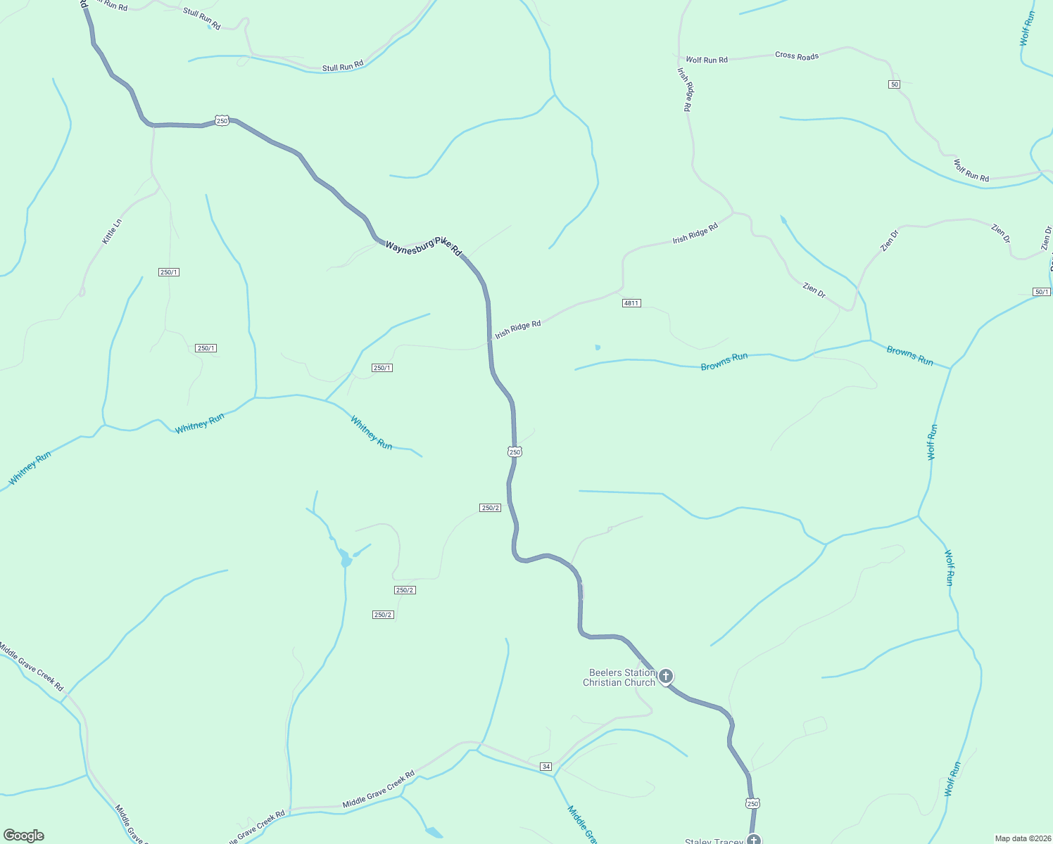 map of restaurants, bars, coffee shops, grocery stores, and more near 209 U.S. 250 in Cameron