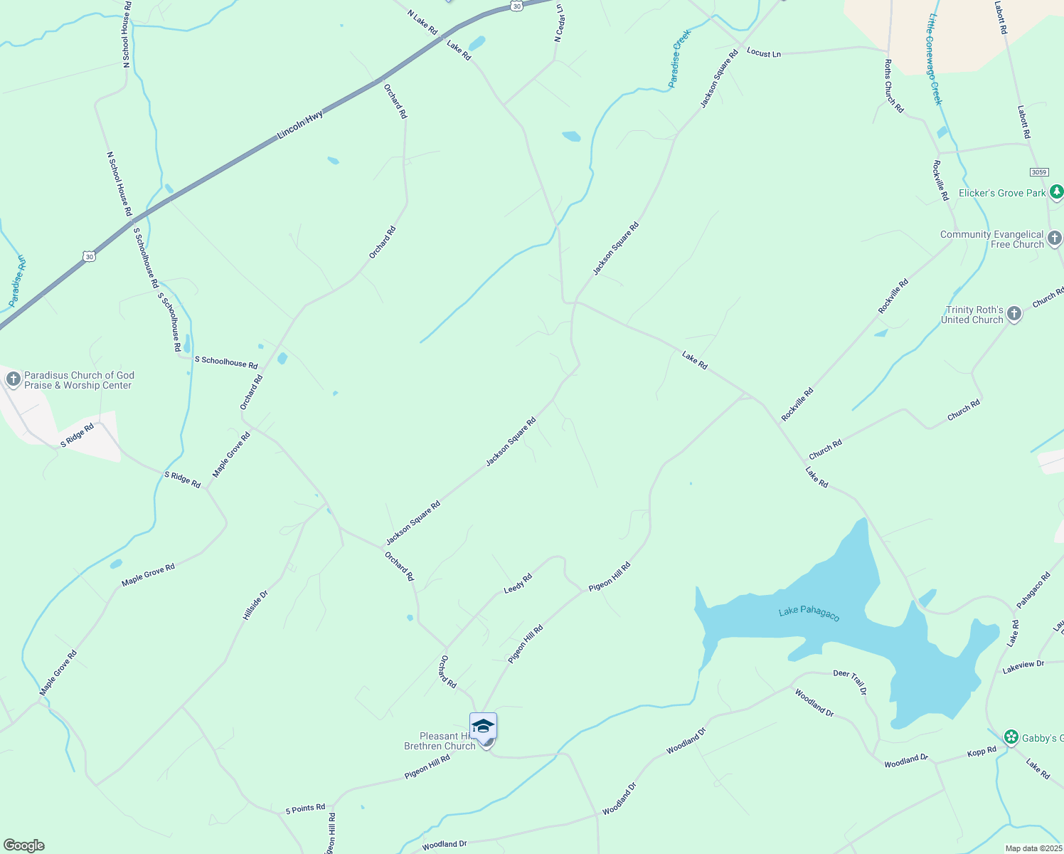 map of restaurants, bars, coffee shops, grocery stores, and more near 1027 Jackson Square Road in Spring Grove