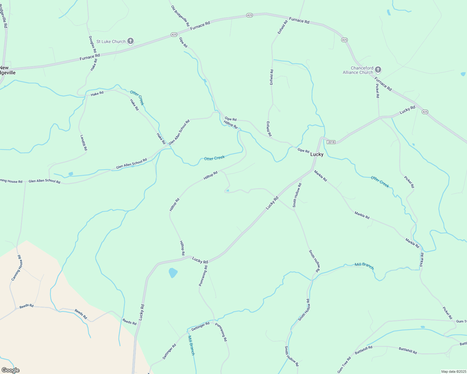map of restaurants, bars, coffee shops, grocery stores, and more near 3841 Shaws School Road in Brogue