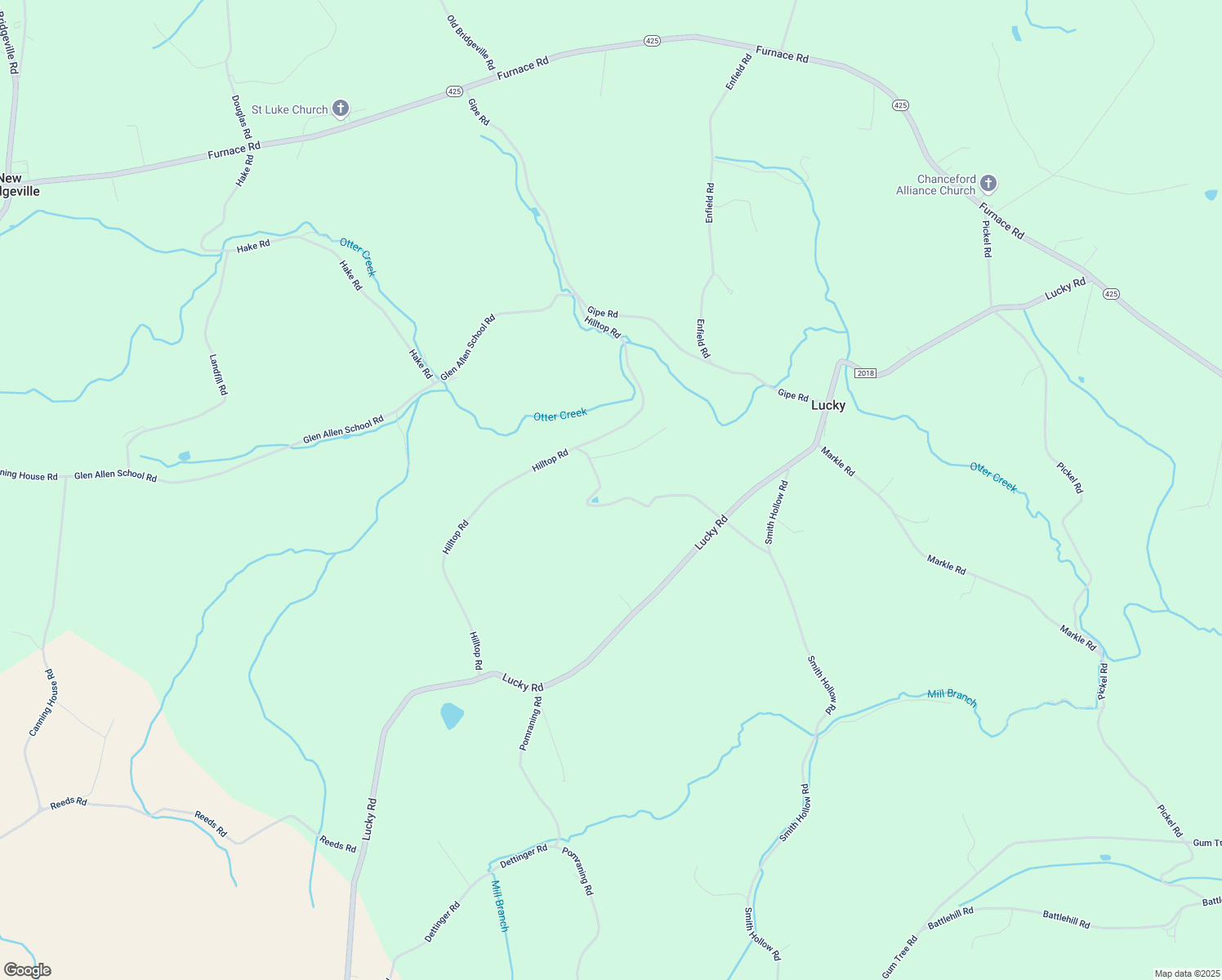 map of restaurants, bars, coffee shops, grocery stores, and more near 3841 Shaws School Road in Brogue