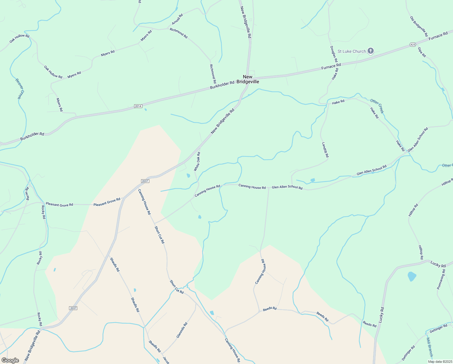 map of restaurants, bars, coffee shops, grocery stores, and more near 11391 Canning House Road in Felton