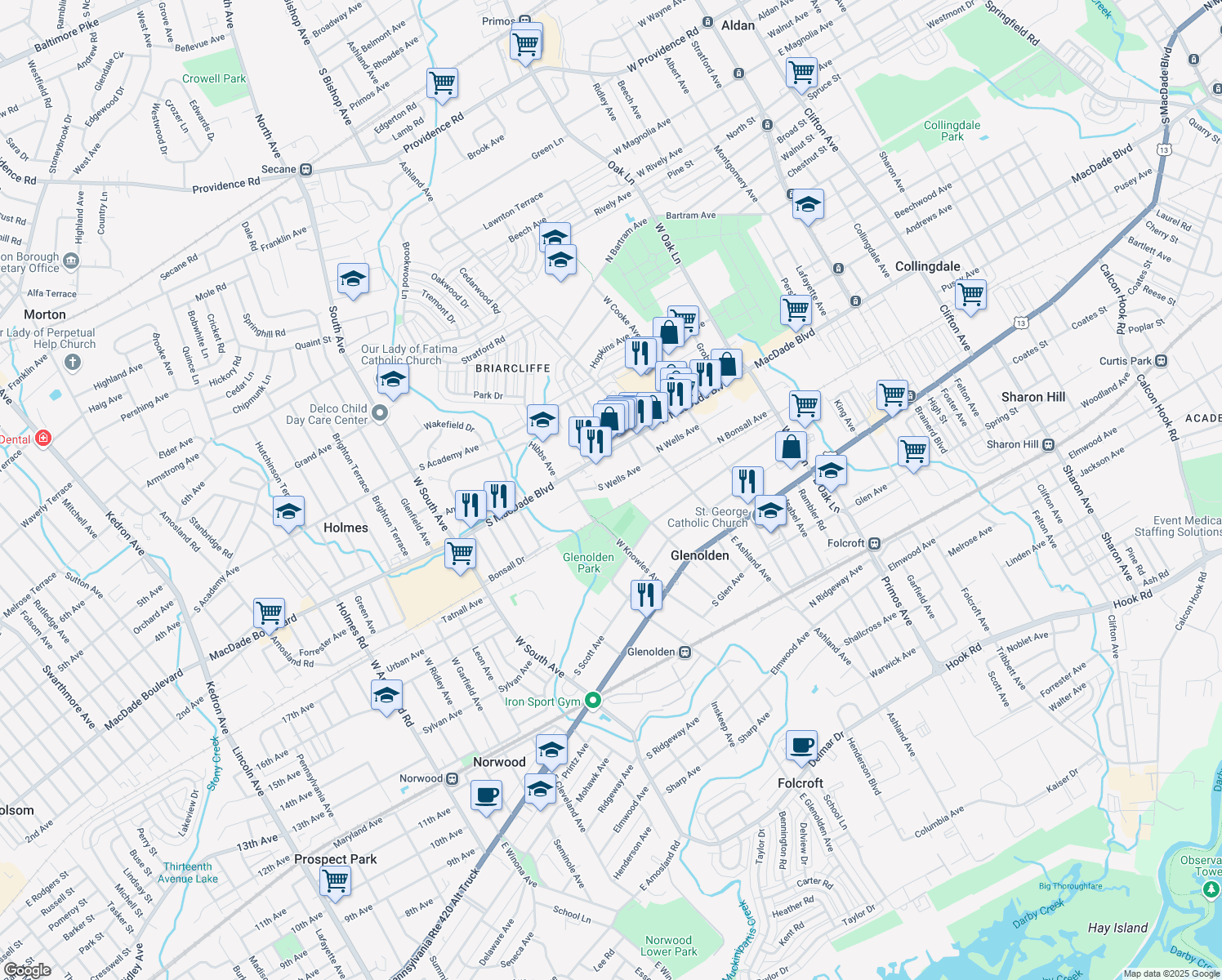 133 South Wells Avenue, Glenolden PA Walk Score