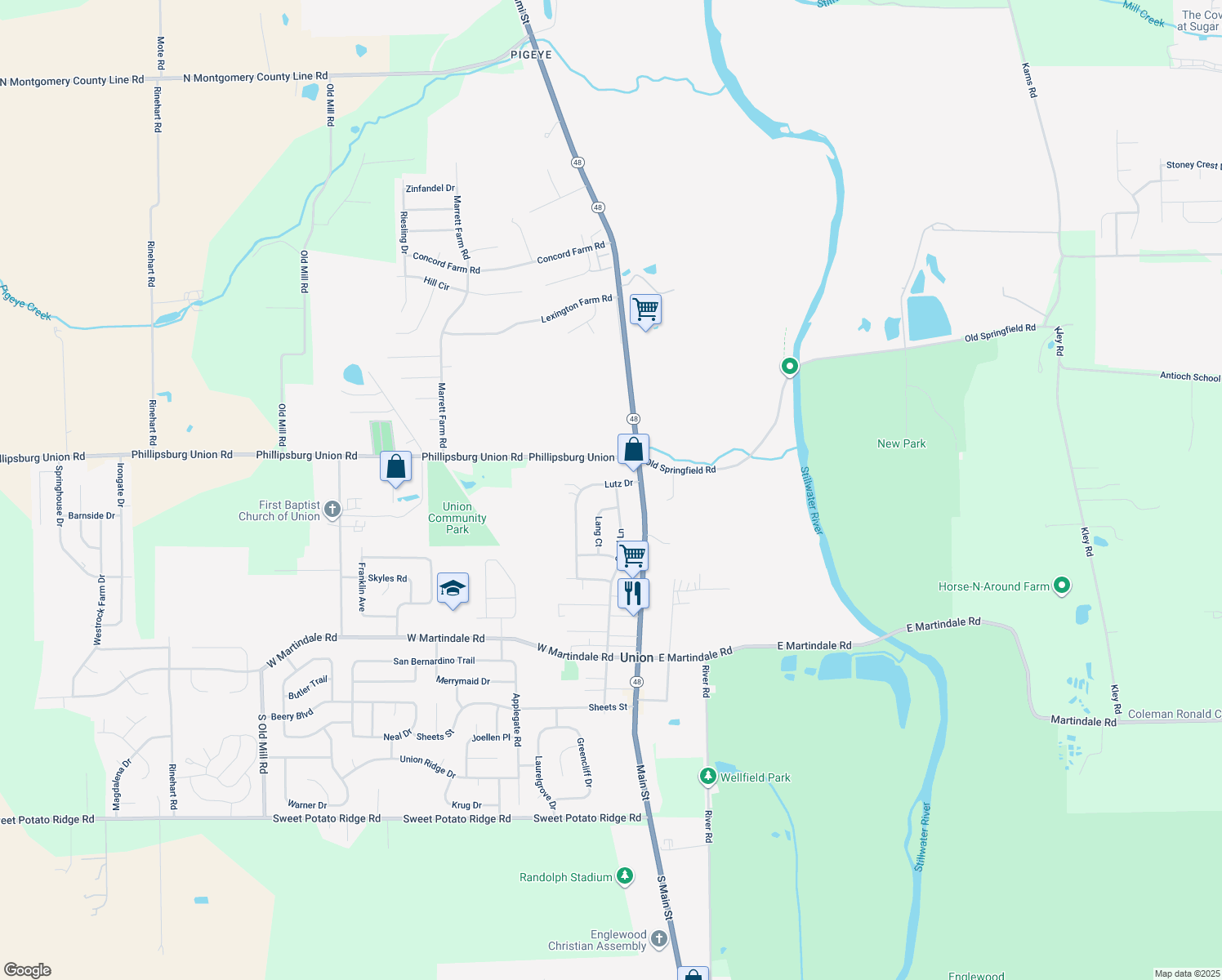 map of restaurants, bars, coffee shops, grocery stores, and more near 404 Carol Lane in Englewood