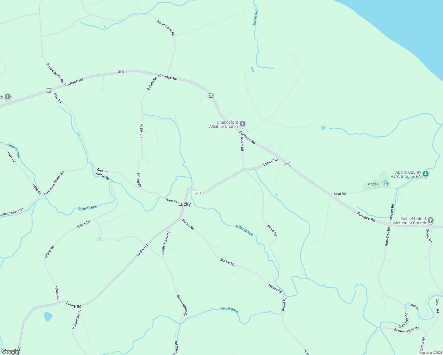 map of restaurants, bars, coffee shops, grocery stores, and more near 10684 Lucky Road in Felton