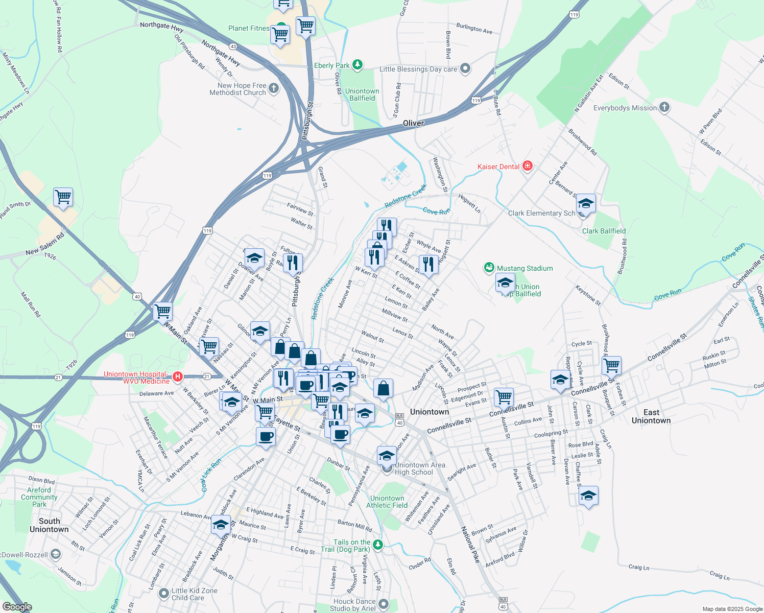 37 Millview Street, Uniontown PA Walk Score