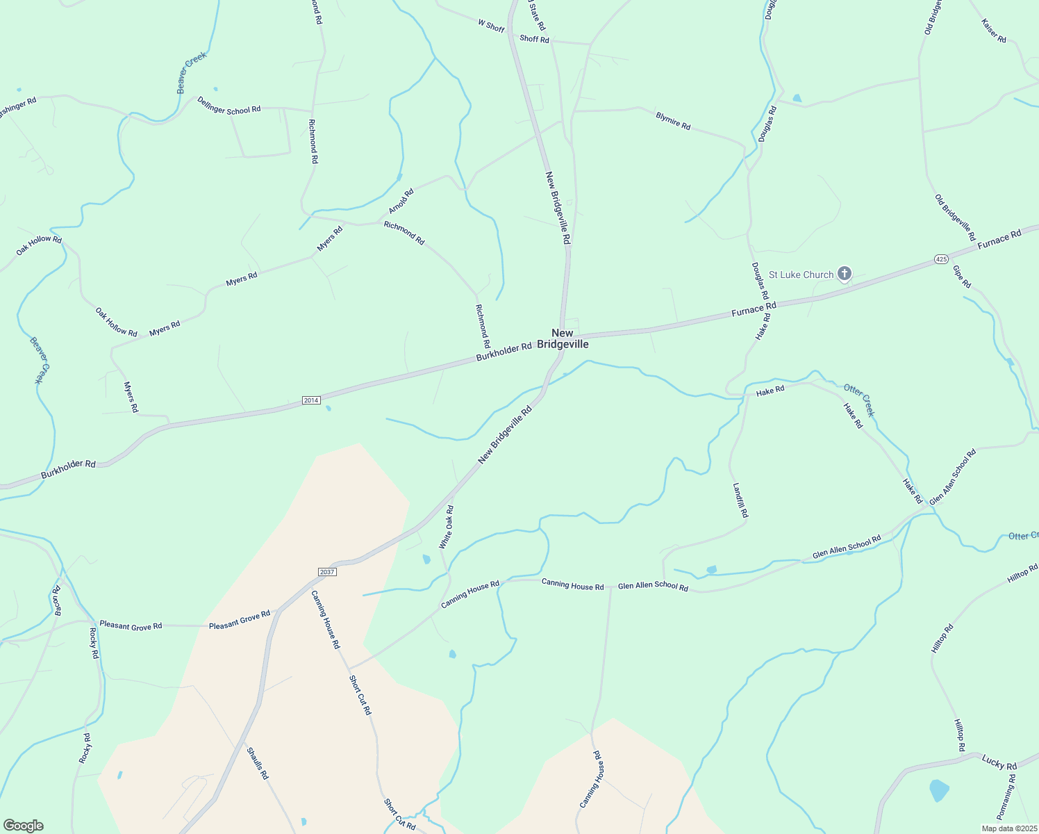 map of restaurants, bars, coffee shops, grocery stores, and more near 1694 New Bridgeville Road in Red Lion