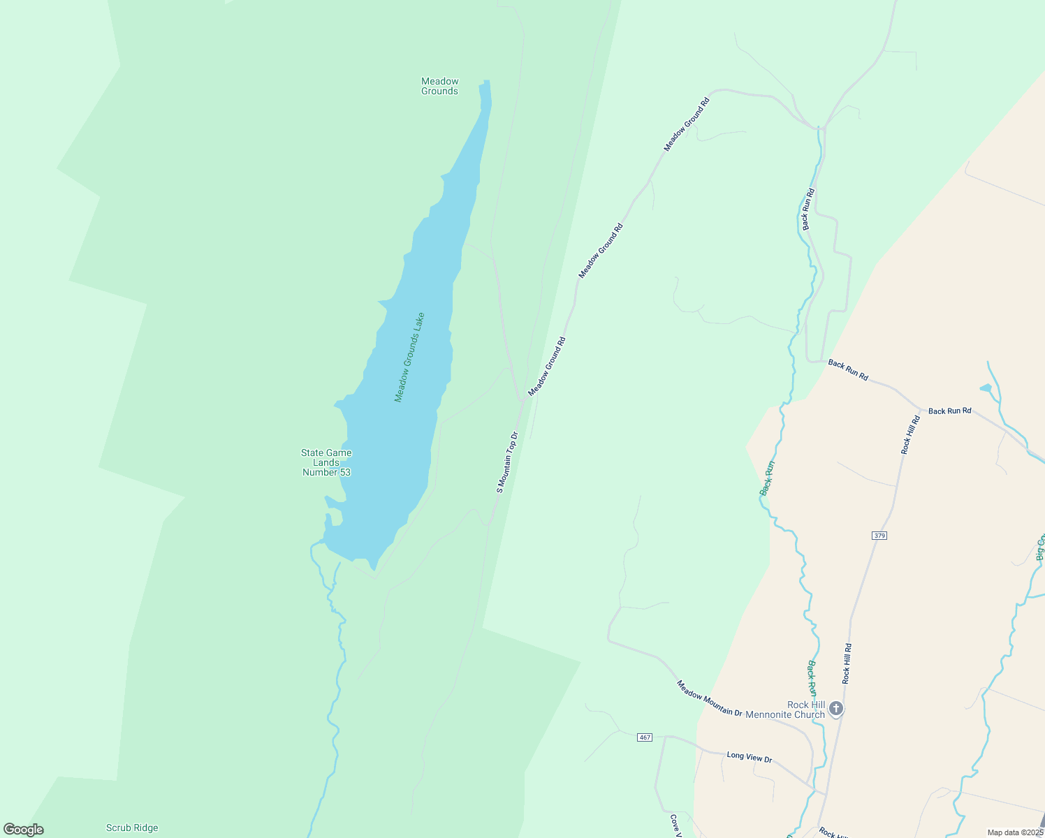 map of restaurants, bars, coffee shops, grocery stores, and more near 161 South Mountain Top Drive in McConnellsburg